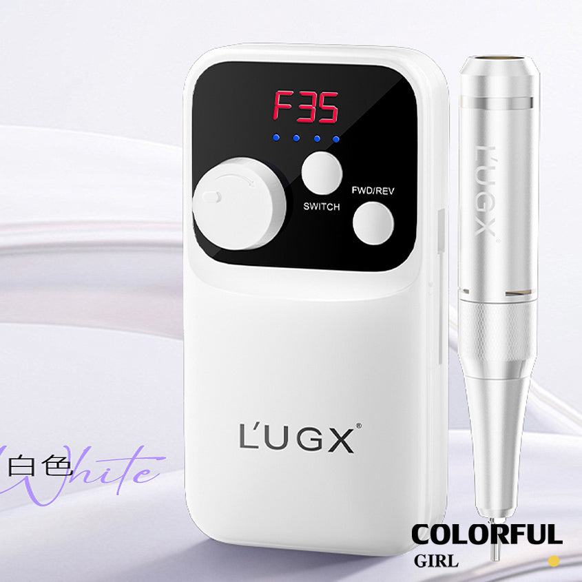 LUGX LG-602S เครื่องเจียรสำหรับเจียเล็บ ขาว / ชมพู / ม่วง รอบหมุนสูงสุด 35000 รอบ 2200mAh