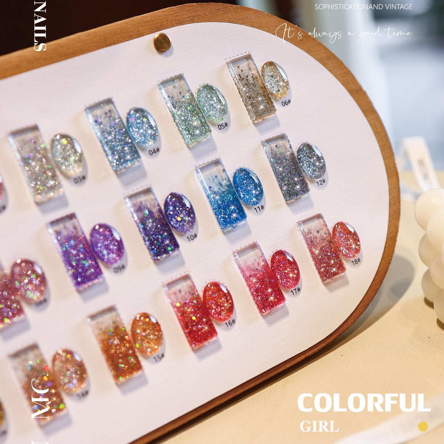 【พร้อมส่ง】สีเจลกากเพชรวิ้งแน่น 18 สี (SANMO)สีสวย แถมชาทสีฟร แถม ชาร์ทสี กลิตเตอร์สีรุ้งวิบวับ