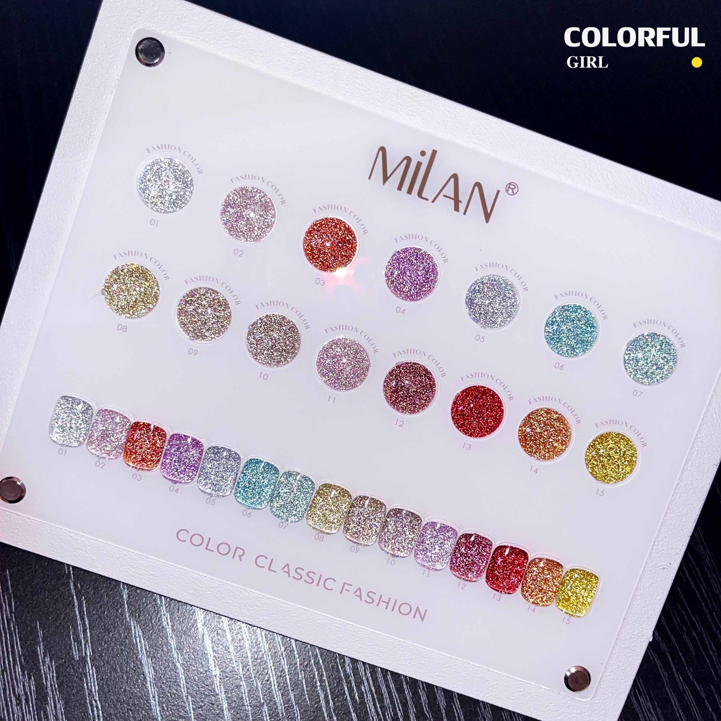 【พร้อมส่ง】MILAN 15สี สีเจล สีเจลแฟลช15สี สีเจลแฟลช แถม ชาร์ทสี