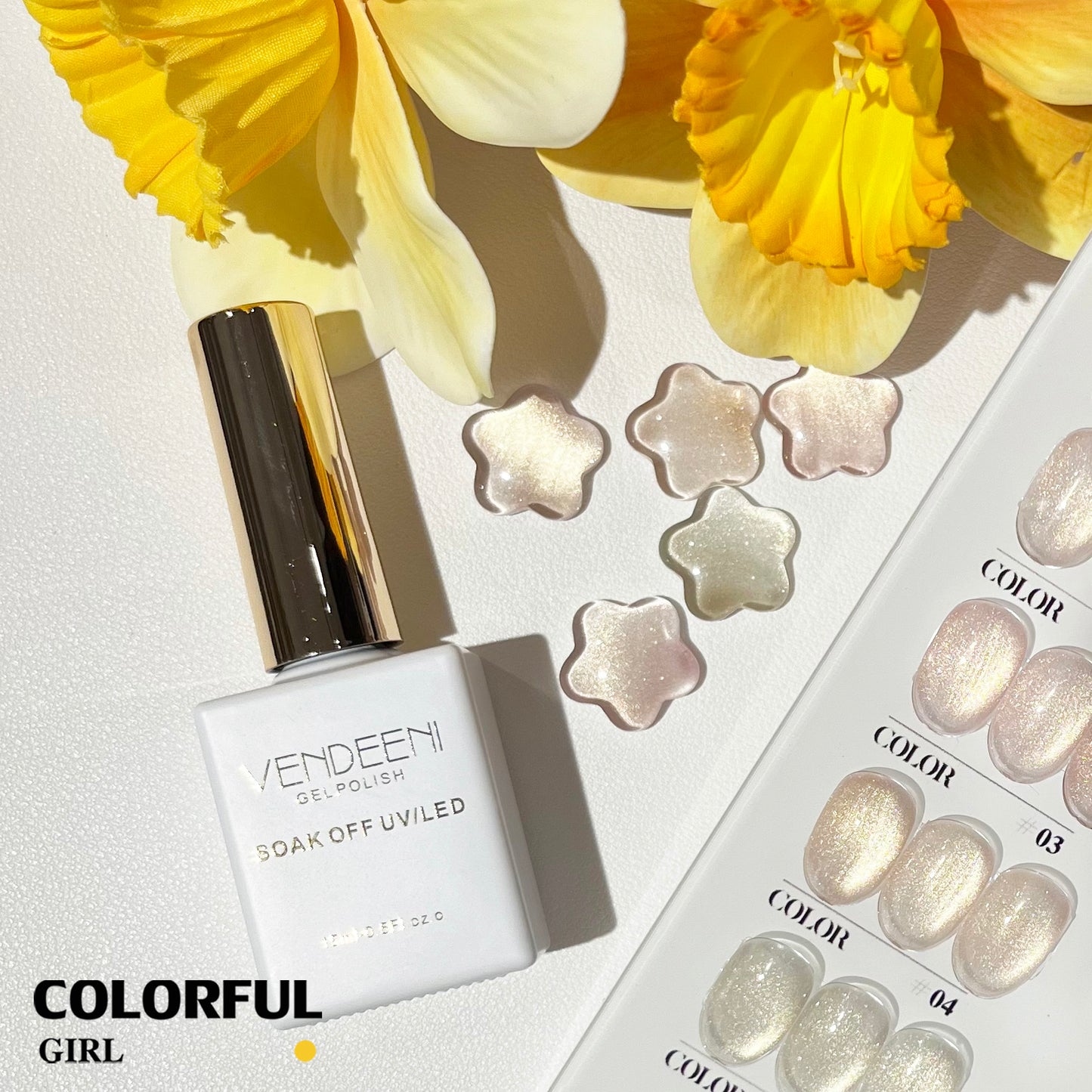 พร้อมส่งในไทย สีเจลทาเล็บแคทอาย《 VENDEENI VDN-J05》5สี สีลูกแก้วแคทอาย สีลูกแก้ว ส่งไว! แถม ชาร์ทสี✨