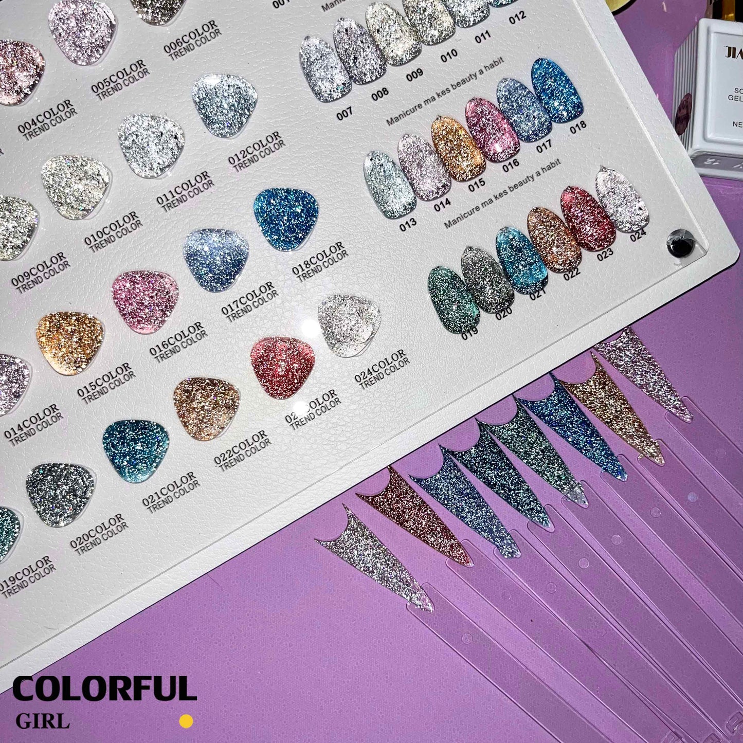 【พร้อมส่ง】JIAKOUสีเจลแฟลช สีทาเล็บเจล 24สี(JIAKOU) สีเจล25สี สีเจลแฟลช แถม ชาร์ทสี (แถม ชาร์ทสี ทามาให้แล้ว)
