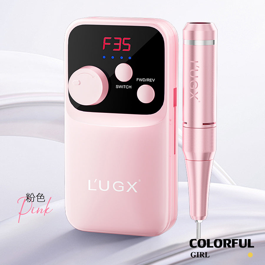 เครื่องเจียสำหรับเจียเล็บ LUGX LG-602S ขาว / ชมพู / ม่วง รอบหมุนสูงสุด 35000 รอบ 2200mAh