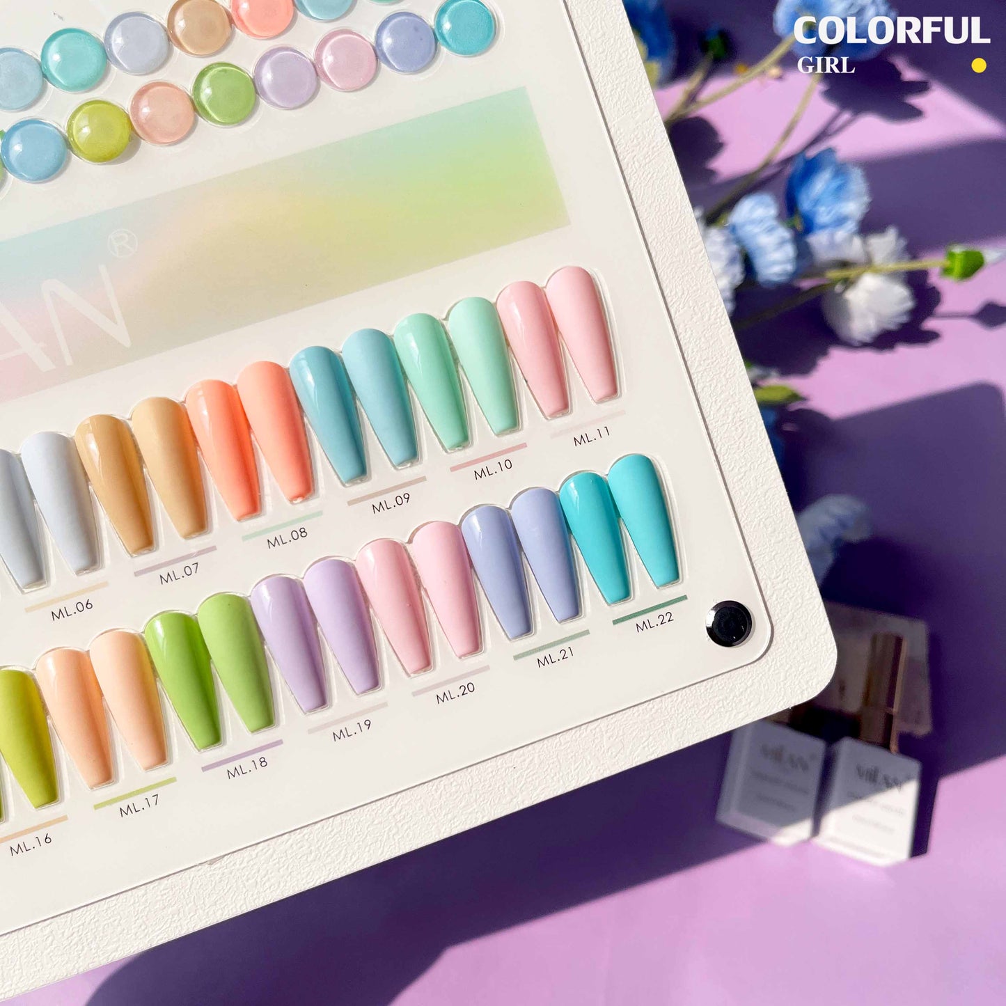 【พร้อมส่ง】 สีทาเล็บเจล (MILAN 22สี) สีเจล Macaron 22สี Macaron+แถมชาทสีฟร