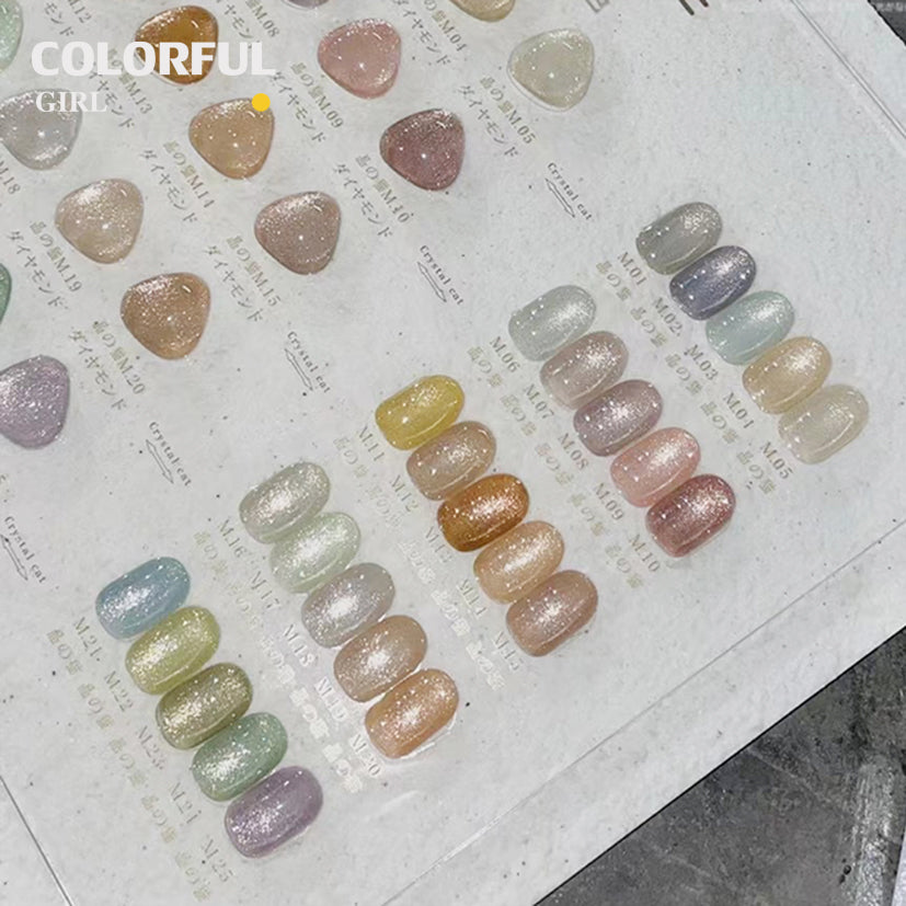 【พร้อมส่ง】สีเจลลูกแก้ว JYS 25 สี (JIAO YAN SHE) สีเจลแคทอาย/ สีลูกแก้ว
