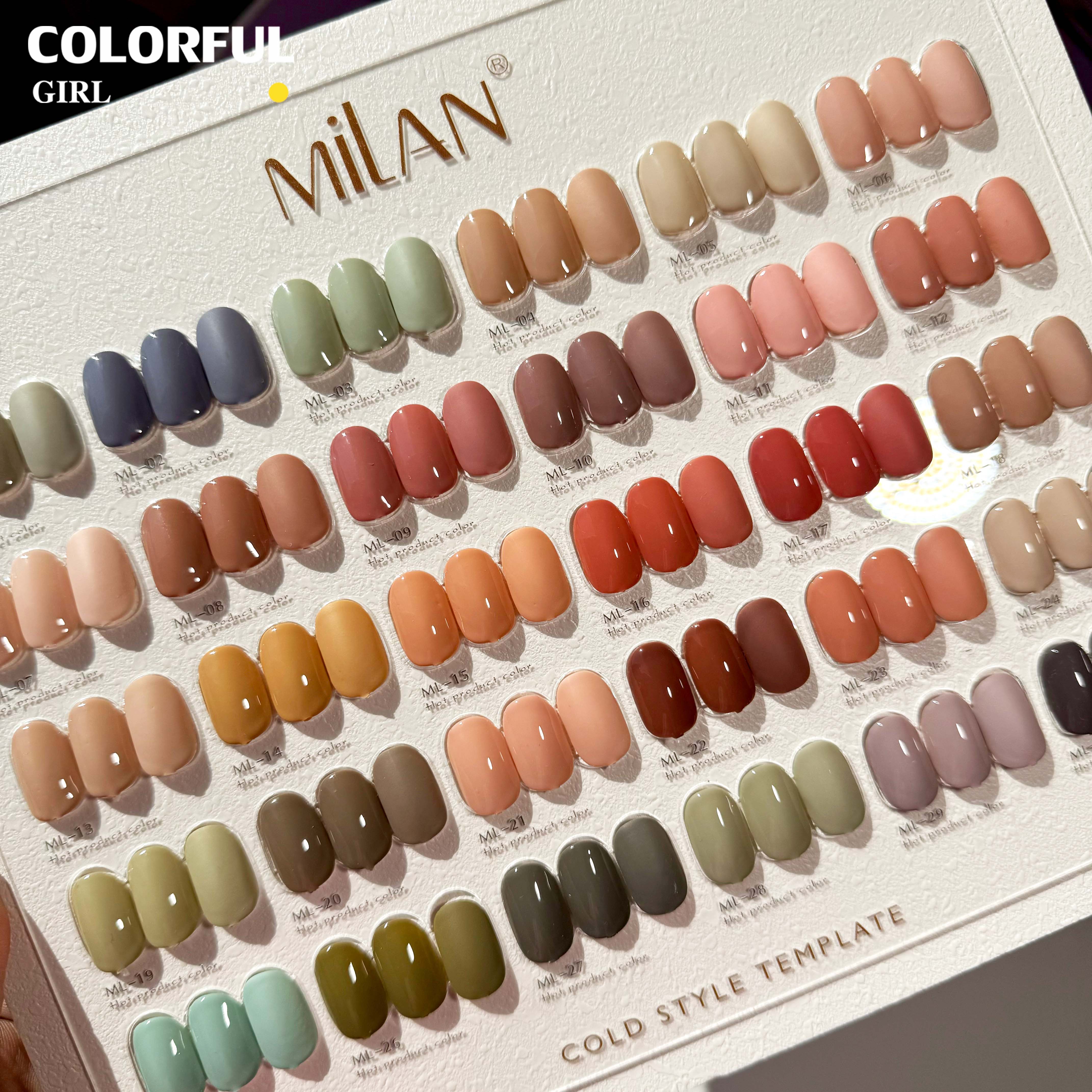 【พร้อมส่ง】 สีทาเล็บเจล (MILAN 30สี) สีเจล Moranti30สี Macaron+แถมชาทสีฟร