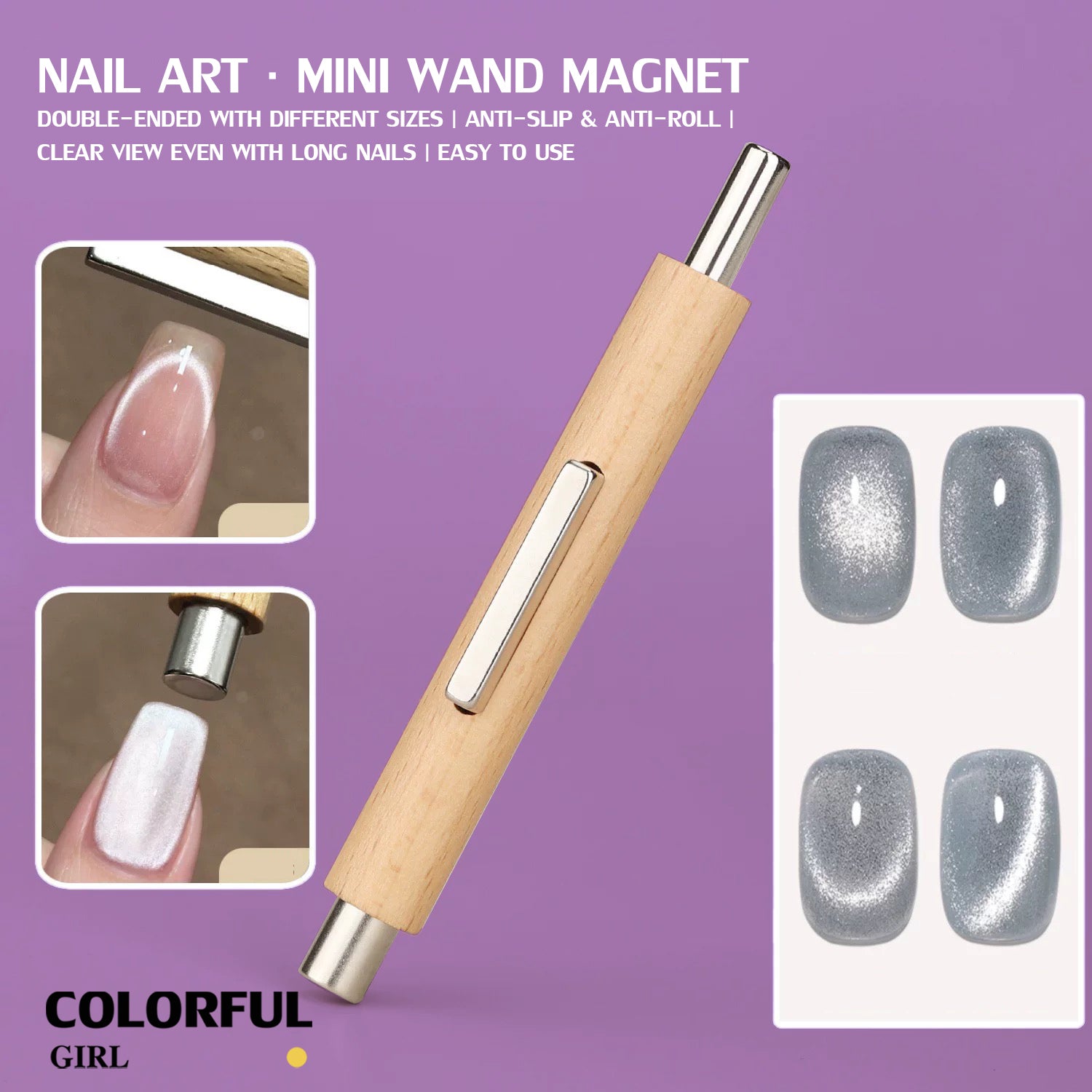 Triple Magnetic Power แม่เหล็กดูด 1ชิ้น แม่เหล็กแคทอาย แม่เหล็กดูดสีเล็บเจล แรงดูดแม่เหล็กที่ทรงพลัง