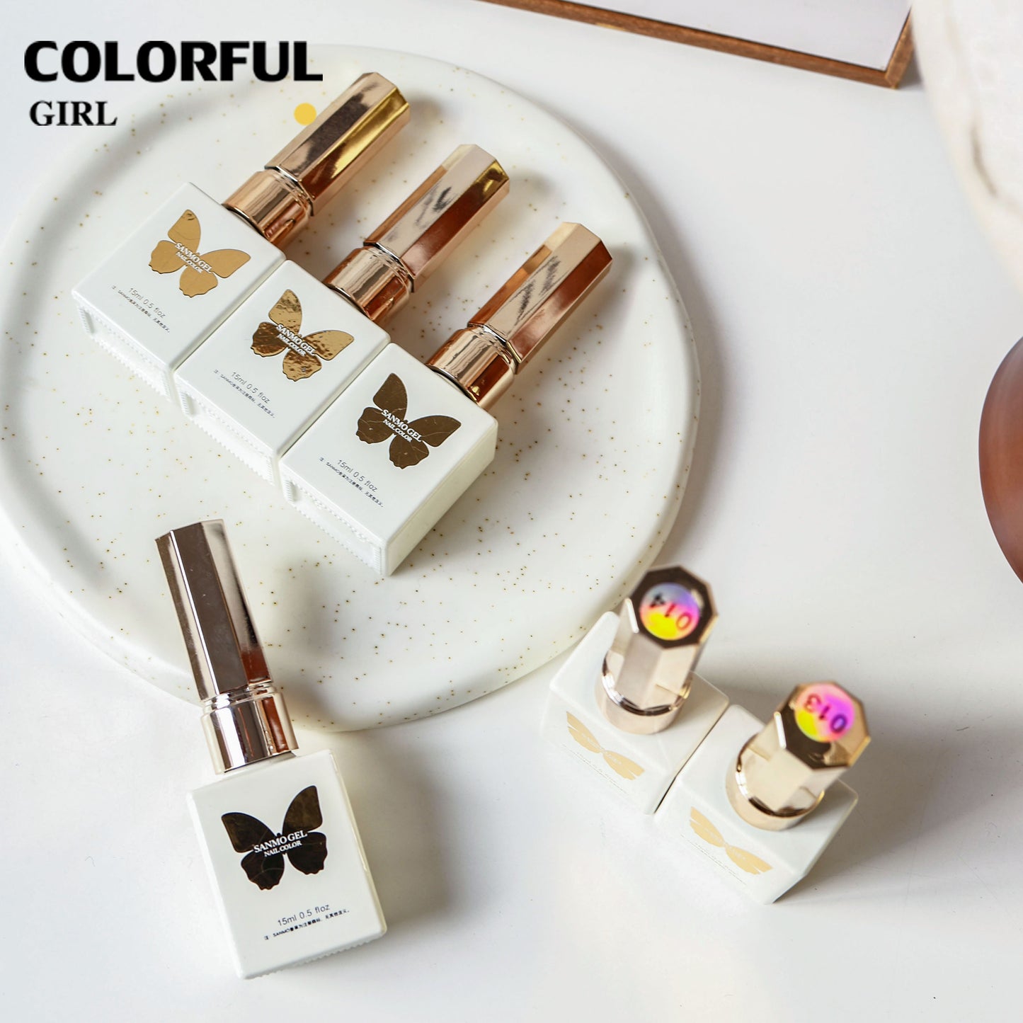 【พร้อมส่ง】16สี เจลหินอ่อนสีรุ้ง   สีเจลแคทอายเนื้อซาติน  สีเจลแคทอาย SANMO สี ( SANMO) สีเจล16สี   แถม ชาร์ทสี