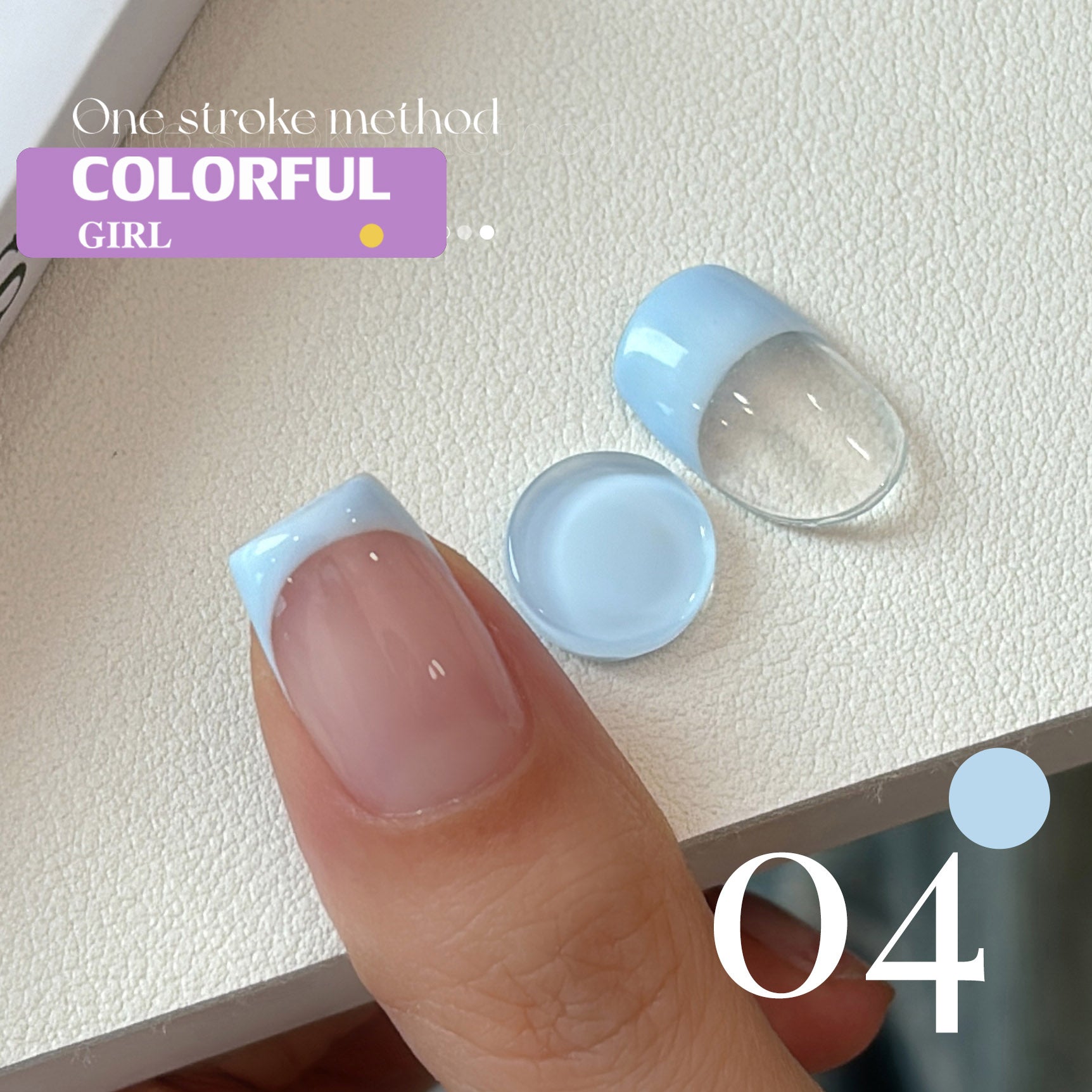 QINGYOU สีเจลแบบไลน์เนอร์  12 สี สีพาสเทล สามารถใช้เพ้นท์ ลากเส้น หรือเฟร้นซ์ปลายเล็บ ได้