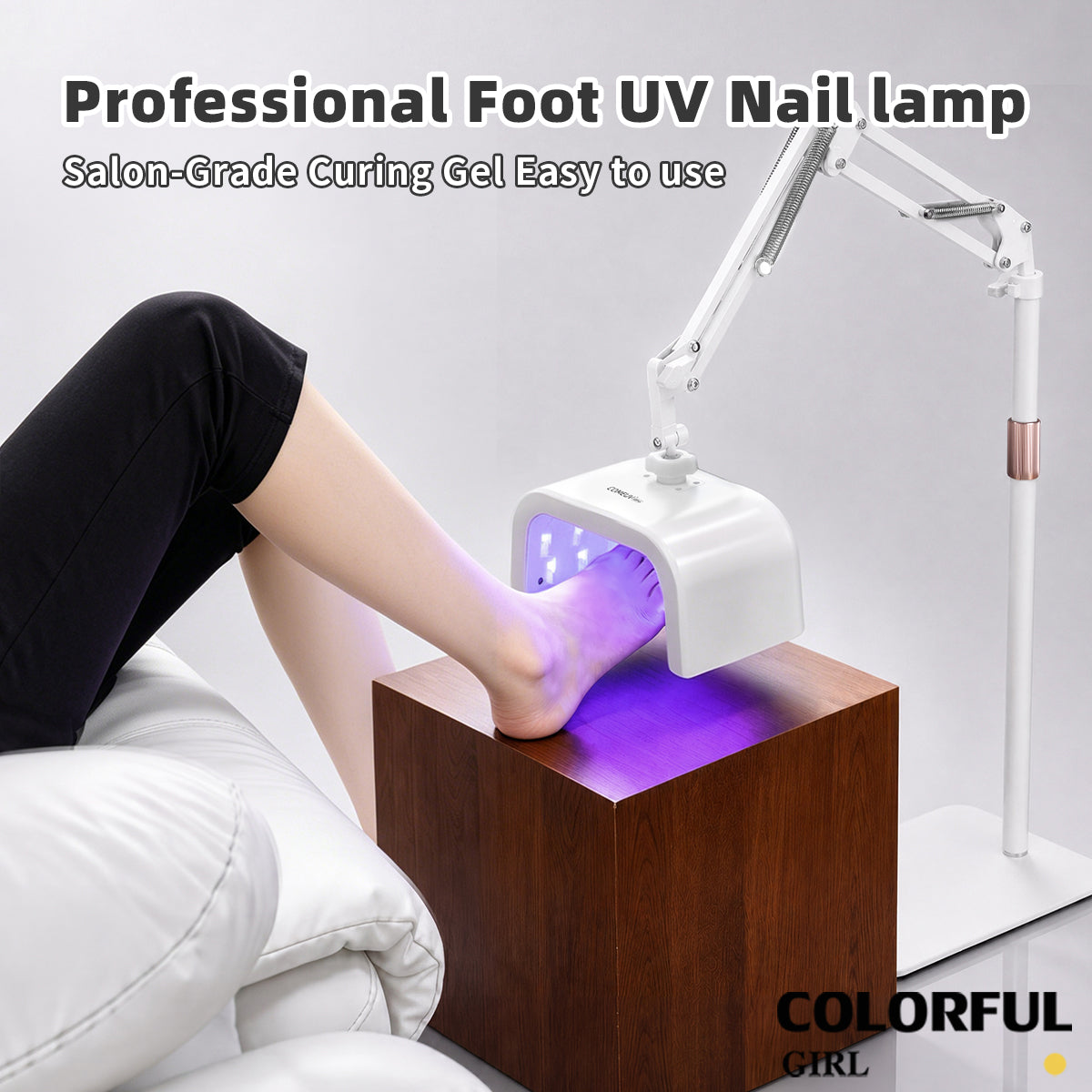 SNRQI F5 Pro โคมอบเจล 48W ไร้สาย ชาร์จไฟได้ ✨｜UV LED 365+405nm｜อบเจลมือและเท้า｜ขาตั้งปรับหมุน 360°｜เซ็นเซอร์อัตโนมัติ｜ตั้งเวลา 3 ระดับ｜โคมอบเจลสำหรับร้านทำเล็บมืออาชีพ