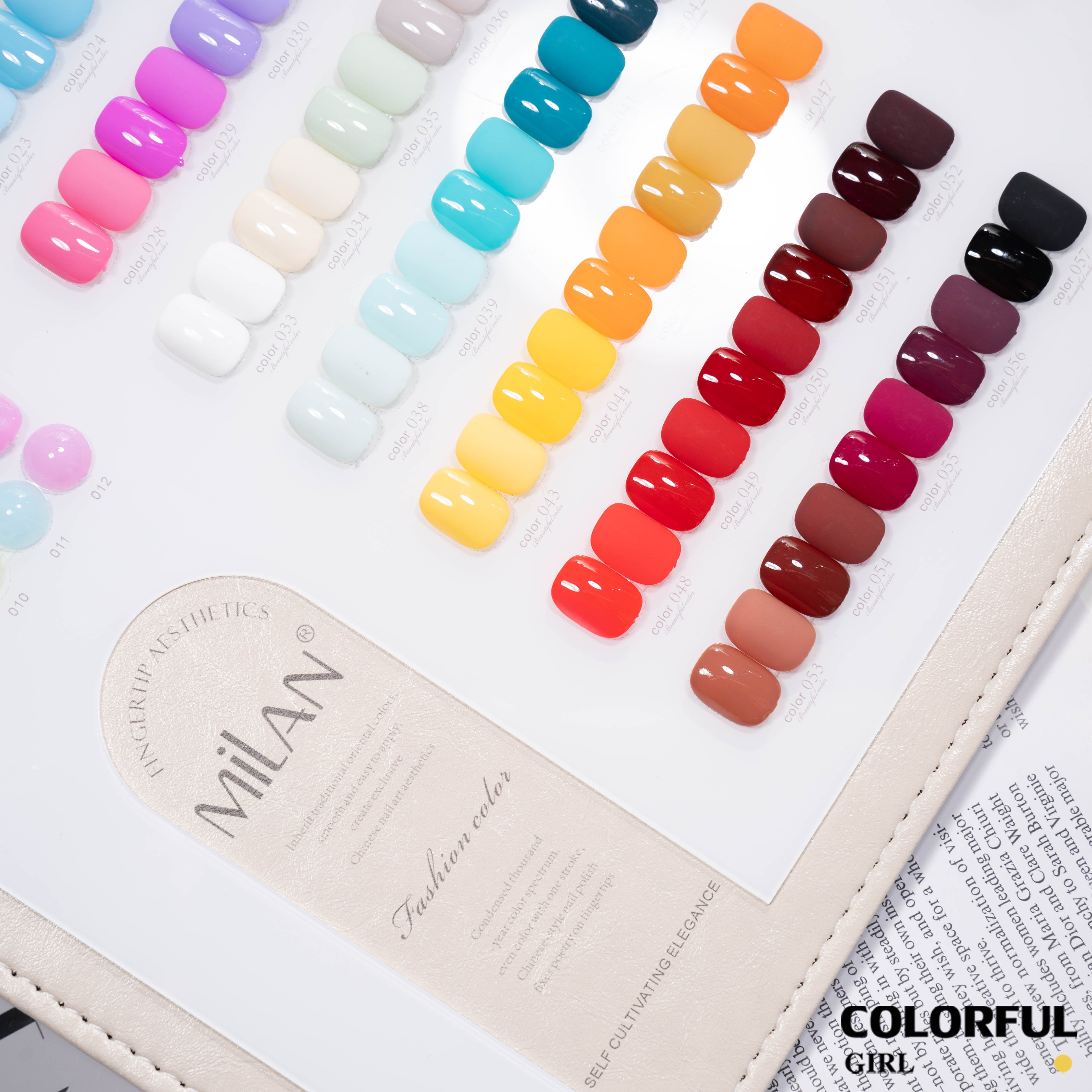 【พร้อมส่ง】Milan สีเจล 65 สี ชุดสำหรับเปิดร้านทำเล็บ สีเจลกลิตเตอร์ สีเจลสีพื้น สีเจลไซรัป สีเจลแคทอาย ครบในชุดเดียว พร้อมชาร์ตสีและชาร์ตโชว์สี