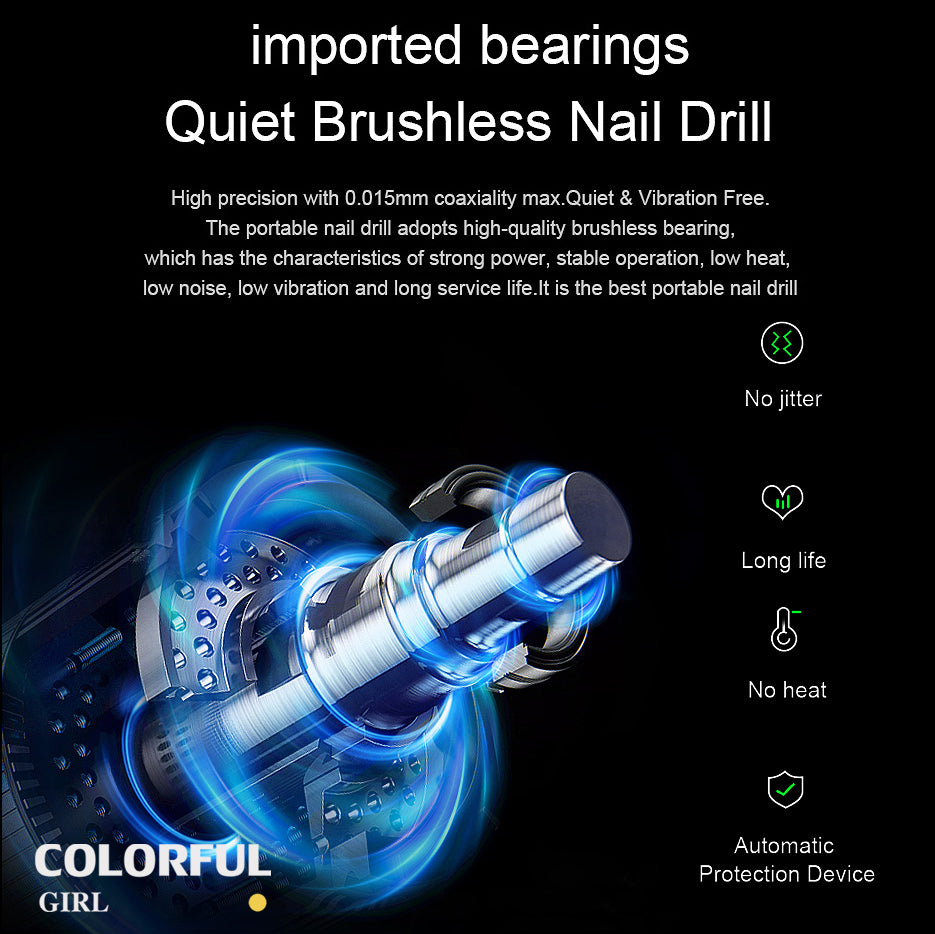 LUGX  รุ่น LG609 ครื่องเจียรเล็บ  35000RPM  ( แถมหัวเจียร )