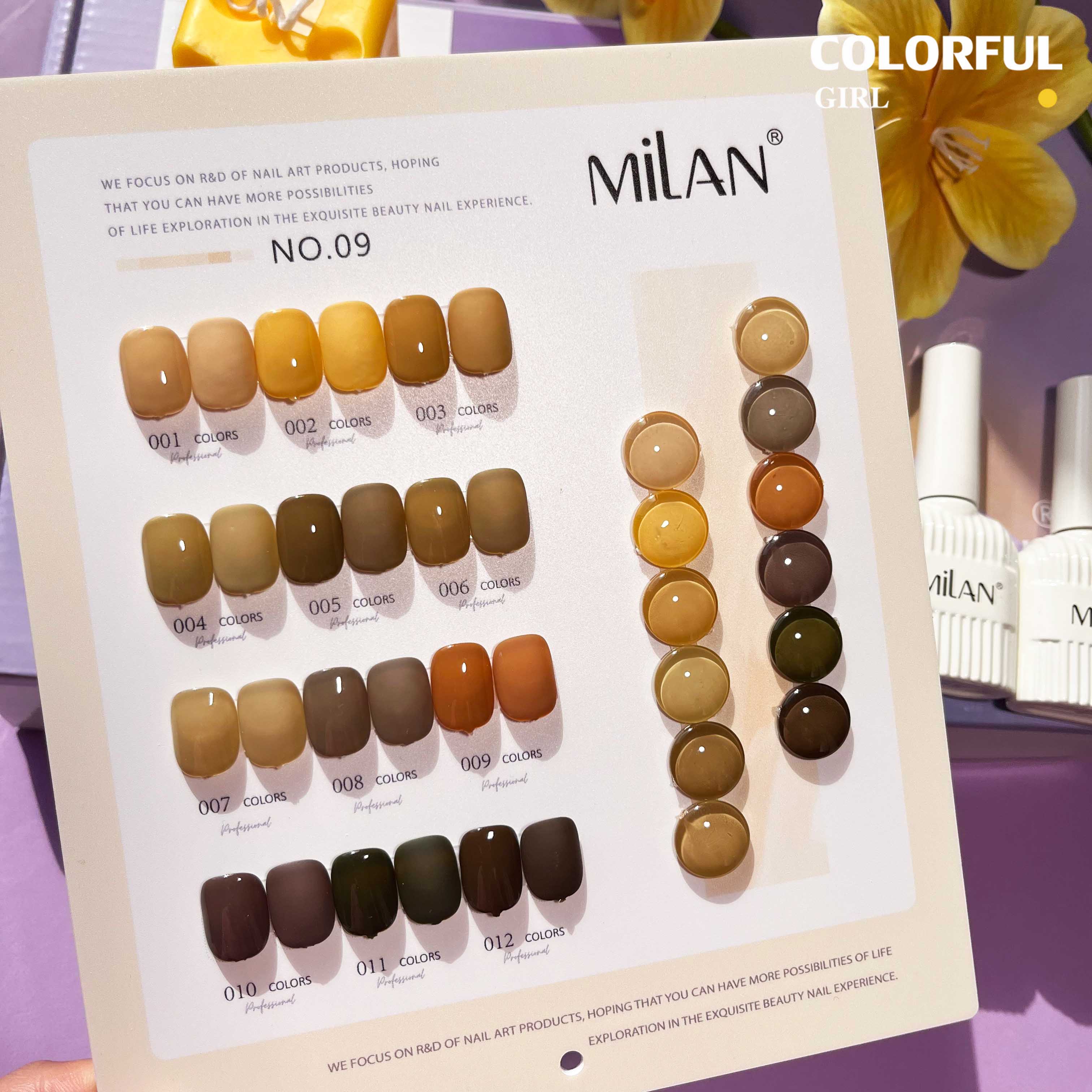 สีเจล Milan New🎉 มาใหม่ 12สี สีพาสเทลพร้อมส่ง แถมฟรีชาร์ทสีน่ารัก