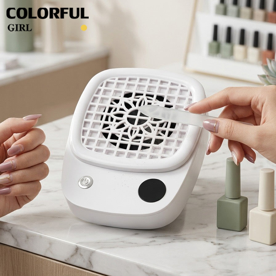 เครื่องดูดฝุ่นเล็บ 18W เครื่องดูดผงตะไบเล็บ Nail Dust Collector เครื่องดูดฝุ่นทำเล็บ แรงดูดสูง เสียงเงียบ พกพาสะดวก พร้อมแผ่นกรองฝุ่น สำหรับร้านทำเล็บและมือใหม่