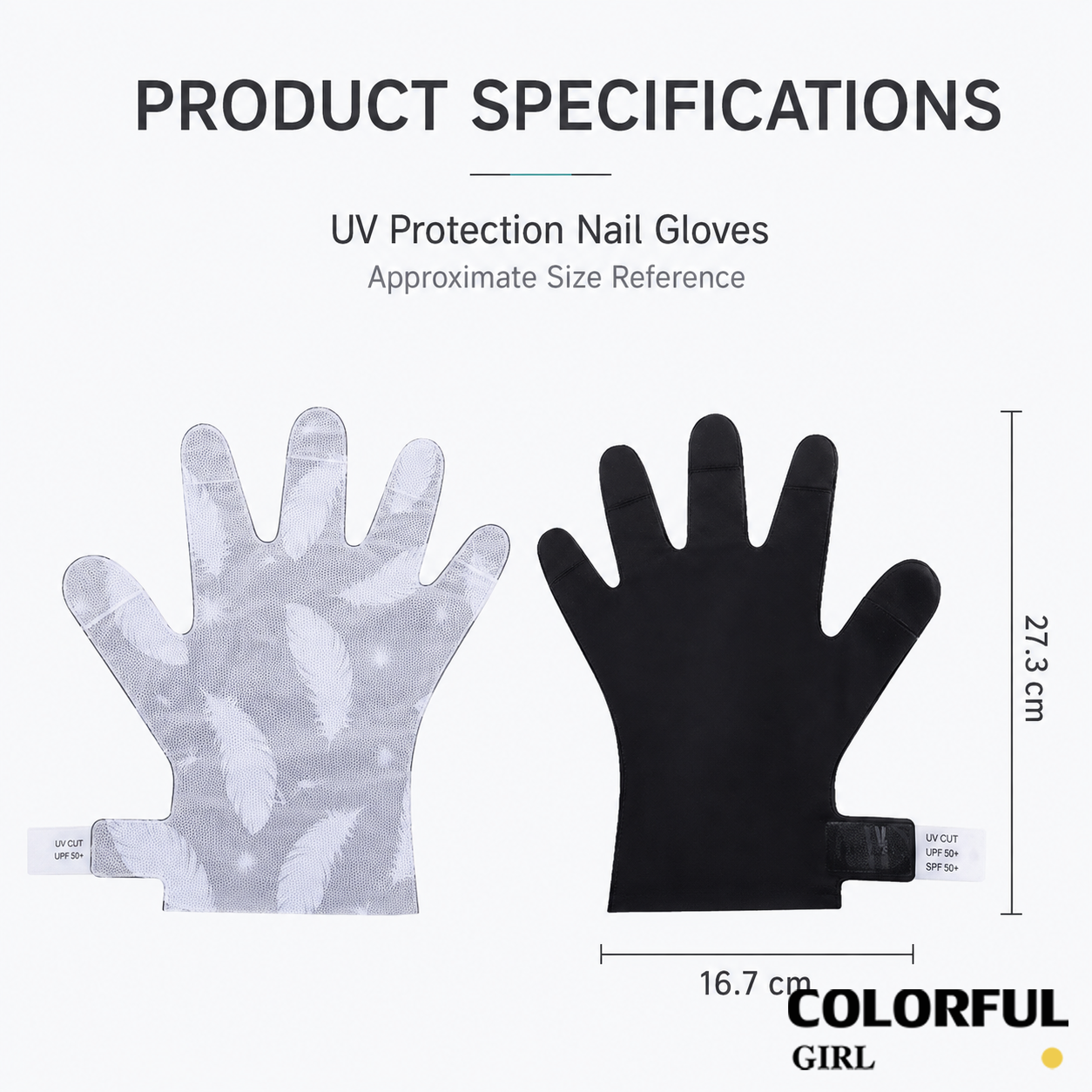 ถุงมือป้องกัน UV สำหรับงานทำเล็บ ดีไซน์ตาข่ายระบายอากาศ ป้องกันแสง UV จากเครื่องอบเจล ถุงมือครึ่งนิ้ว สำหรับทำเล็บมืออาชีพ