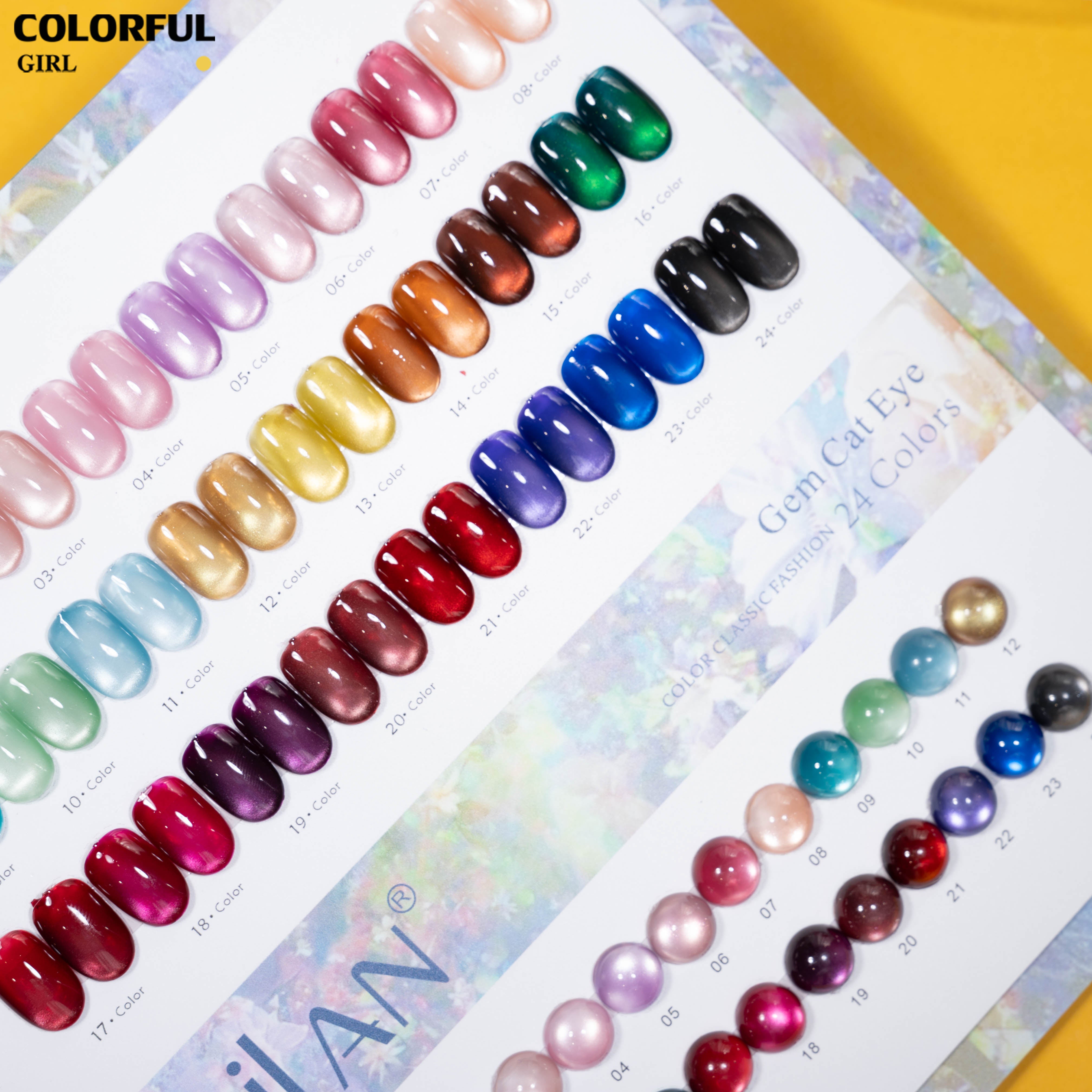 เจลเล็บ MILAN Cat Eye 24 สี สีเจลแคทอาย  |โทนสุภาพ หวานละมุน | เจลแม่เหล็กตาแมว | สีชัด ติดทนนาน สำหรับงานเล็บมืออาชีพ | สร้างเอฟเฟกต์แสงได้ทันที (ทามาให้แล้ว พร้อมใช้งาน)สีเจลแคทอาย