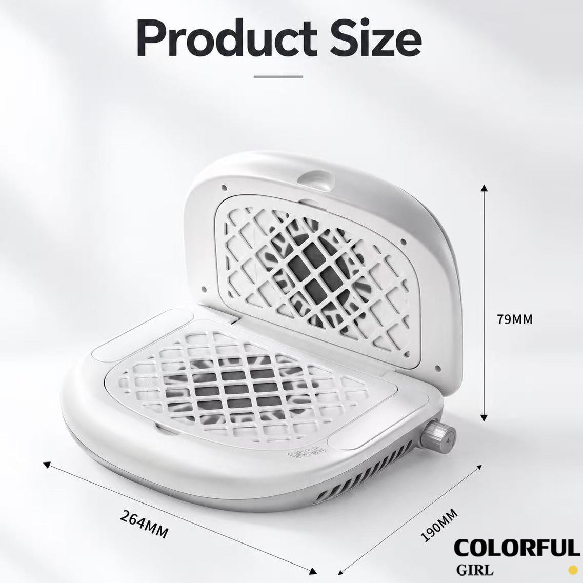 SNRQI L60 Nail Dust Collector เครื่องดูดฝุ่นทำเล็บ เทอร์โบไร้แปรง 4000RPM ดูดแรง เงียบ พับได้ กรองฝุ่น 2 ชั้น ปรับแรงดูดได้ สำหรับร้านทำเล็บมืออาชีพและใช้งานส่วนตัว