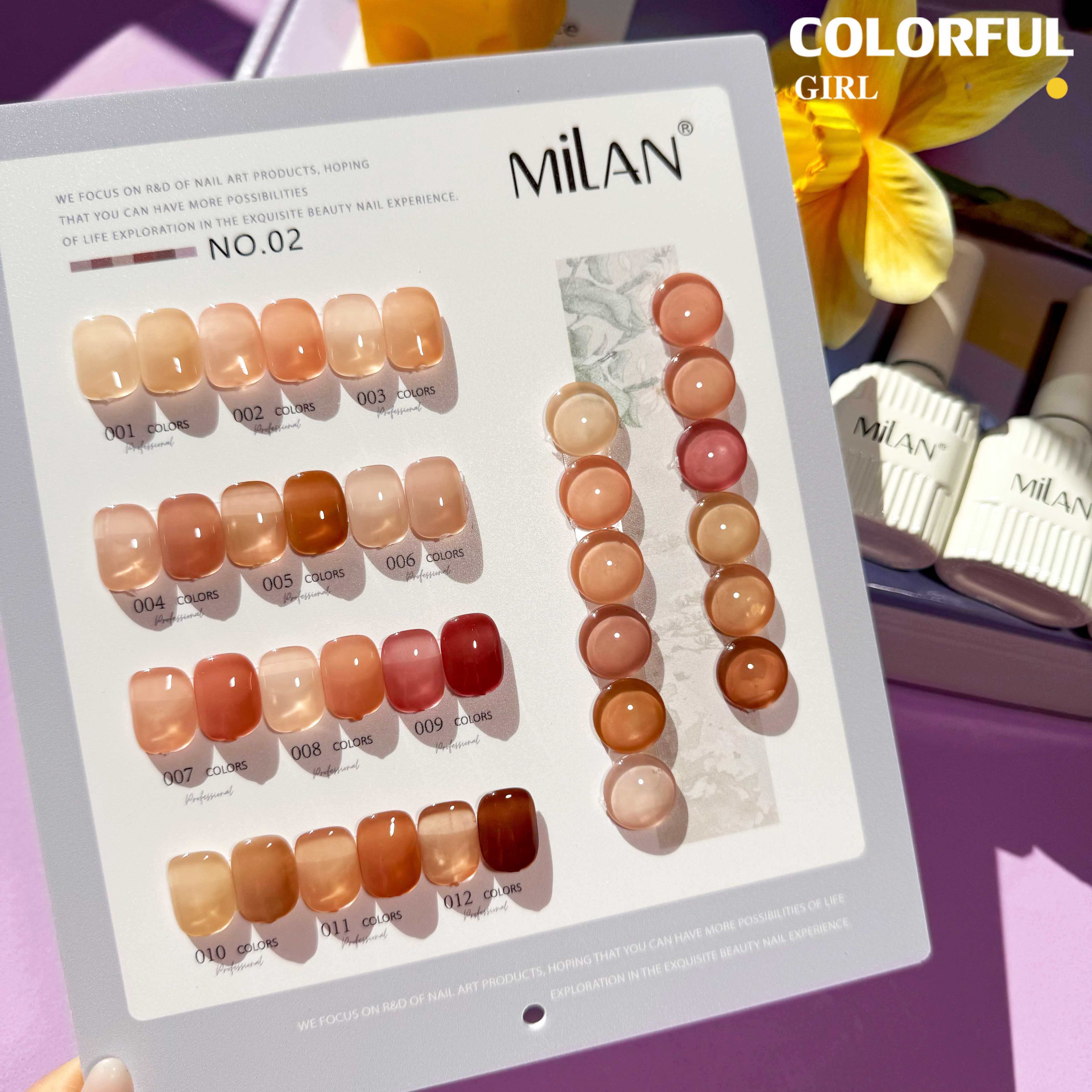 สีเจล Milan New🎉 มาใหม่ 12สี สีพาสเทลพร้อมส่ง แถมฟรีชาร์ทสีน่ารัก