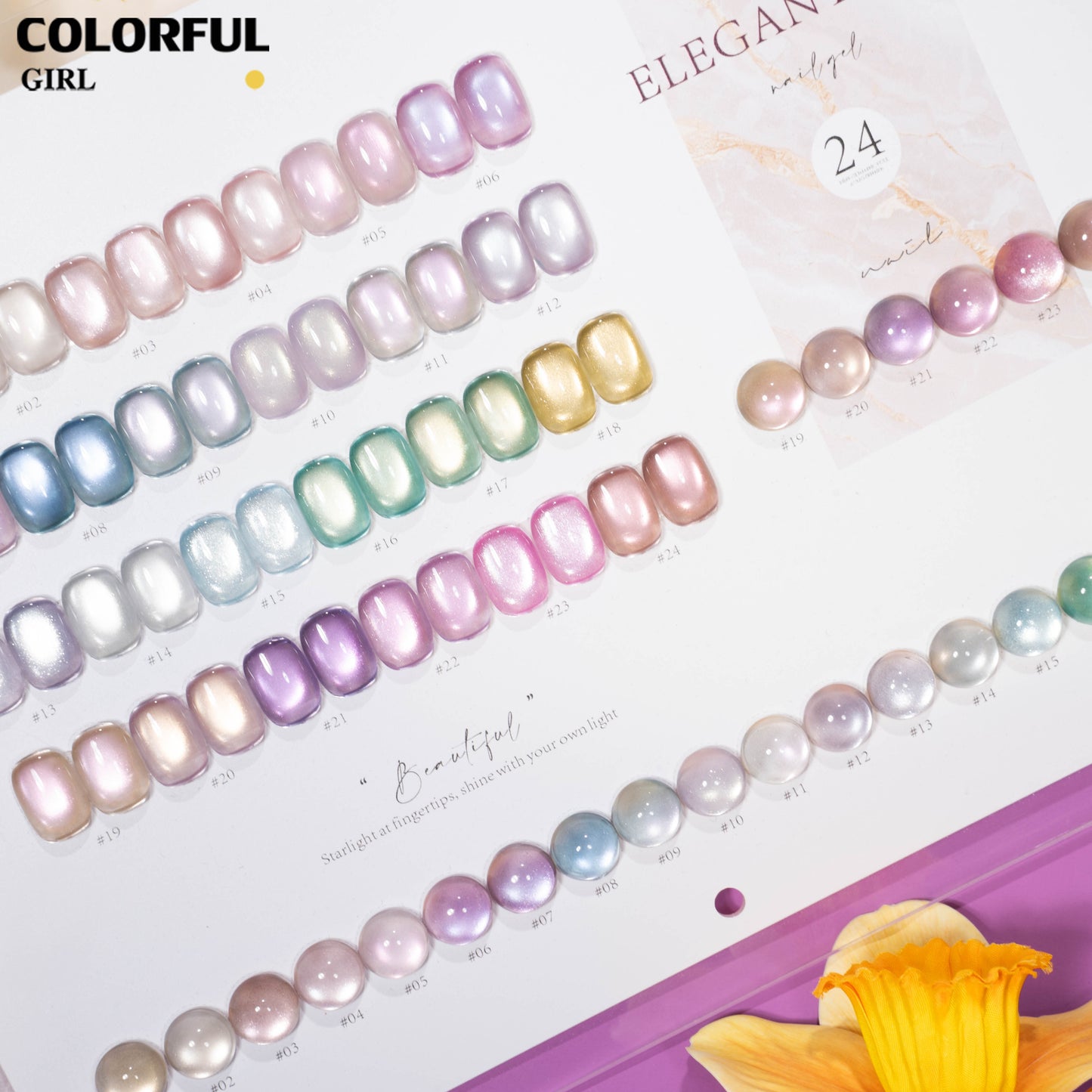 MILAN สีเจลแคทอาย 24 สี｜ฟีลลูกแก้วมุกฉ่ำวาว｜โทนสีมาคารองละมุน｜เล่นแสงสวยเหมือนแสงดาว 💖สีเจลแคทอายเนื้อซาติน
