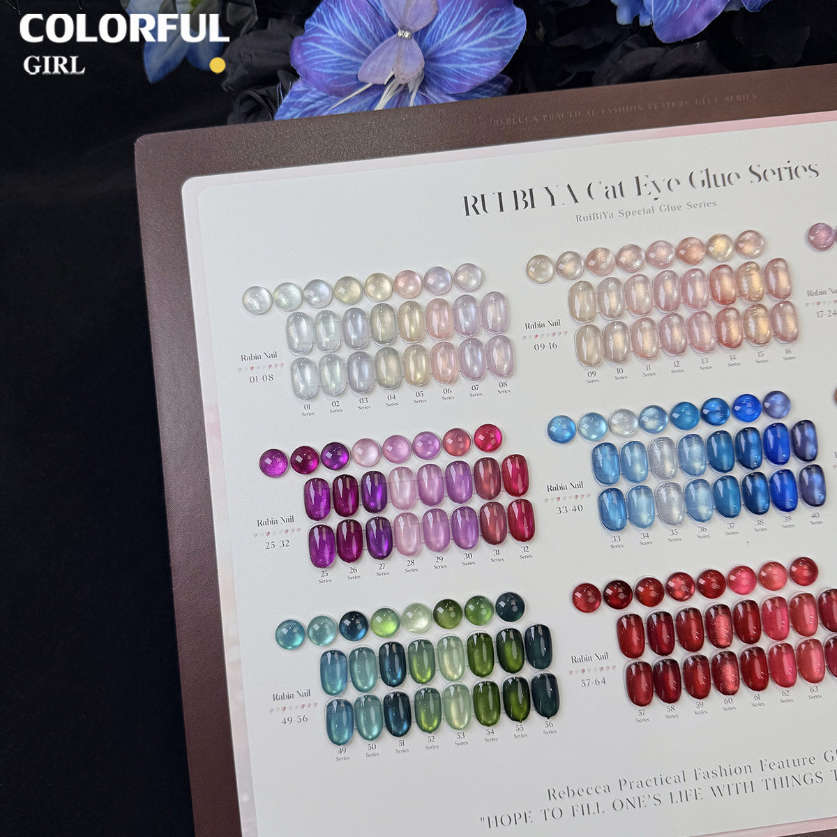 【พร้อมส่ง】Rabia 72 สี  ✨ สีเจลแคทอายเนื้อซาติน + สีเจลแคทอายลูกแก้ว ครบเซ็ต 72 สี สีสวยแน่นชัด ติดทนนาน เงางามประกายหรูหรา เหมาะสำหรับร้านทำเล็บมืออาชีพและใช้ส่วนตัว แถมฟรีชาร์ทสี Cat Eye 72 สี (ทามาให้แล้ว พร้อมใช้งาน)