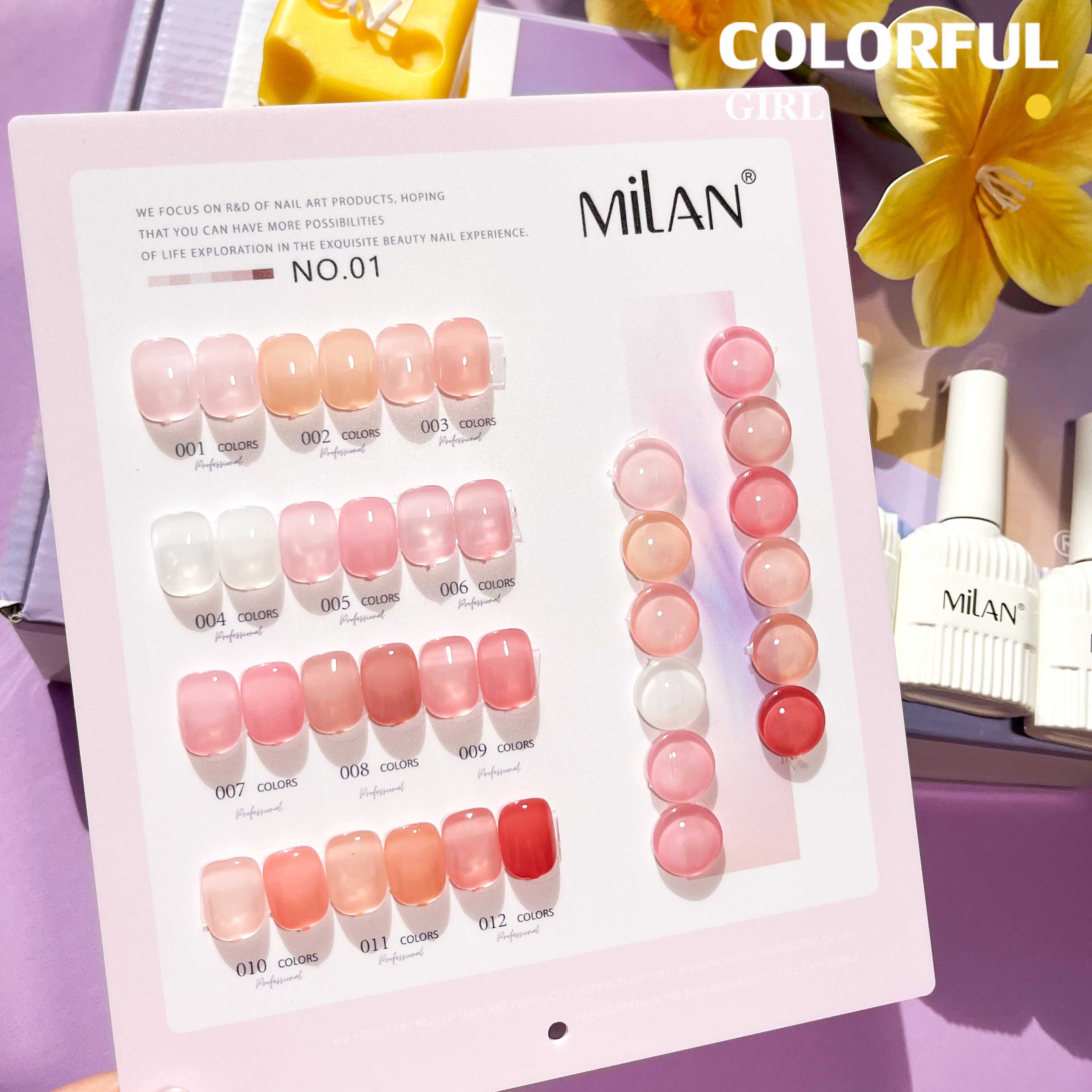 สีเจล Milan New🎉 มาใหม่ 12สี สีพาสเทลพร้อมส่ง แถมฟรีชาร์ทสีน่ารัก