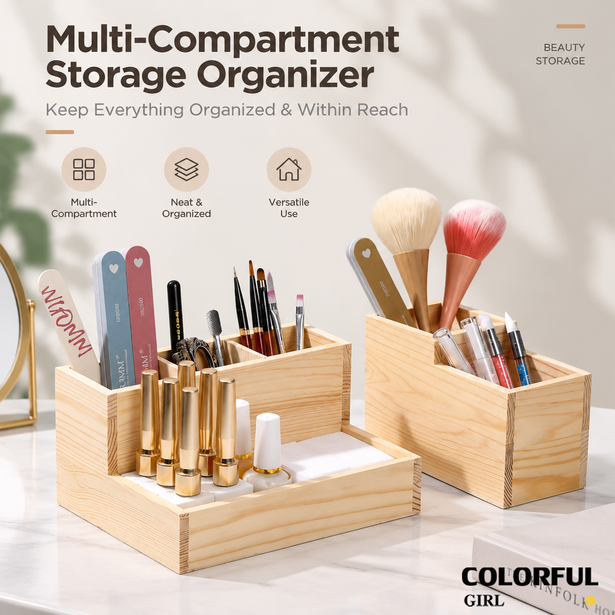 ชั้นวางเครื่องเจียรเล็บไม้แท้｜Nail Drill Organizer ที่เก็บเครื่องเจียรเล็บ ตัวเครื่อง+ด้ามจับ+หัวเจียร 24 ช่อง｜กล่องจัดระเบียบอุปกรณ์ทำเล็บแบบหลายช่อง｜อุปกรณ์แต่งเล็บสำหรับร้านทำเล็บและช่างมืออาชีพ