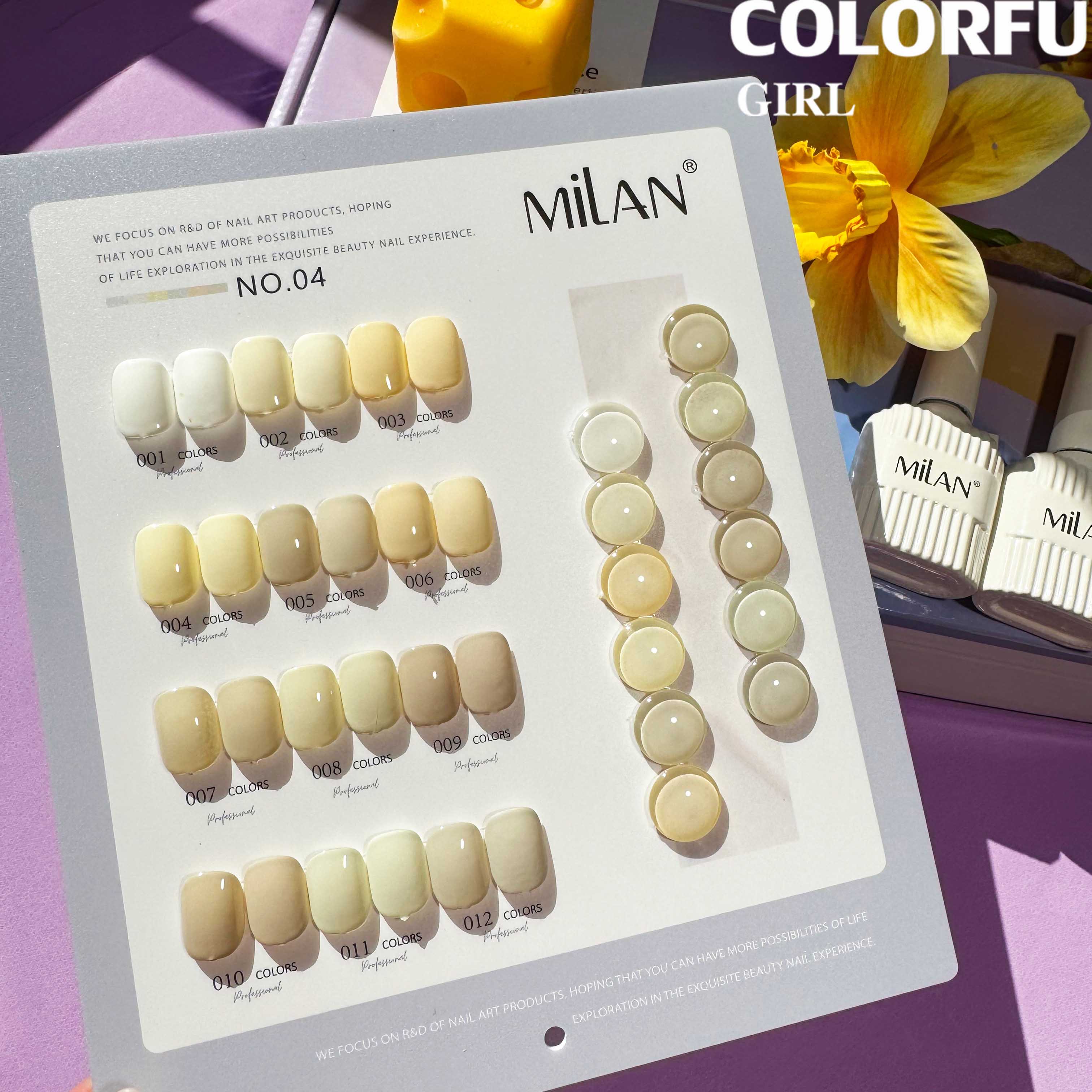 สีเจล Milan New🎉 มาใหม่ 12สี สีพาสเทลพร้อมส่ง แถมฟรีชาร์ทสีน่ารัก