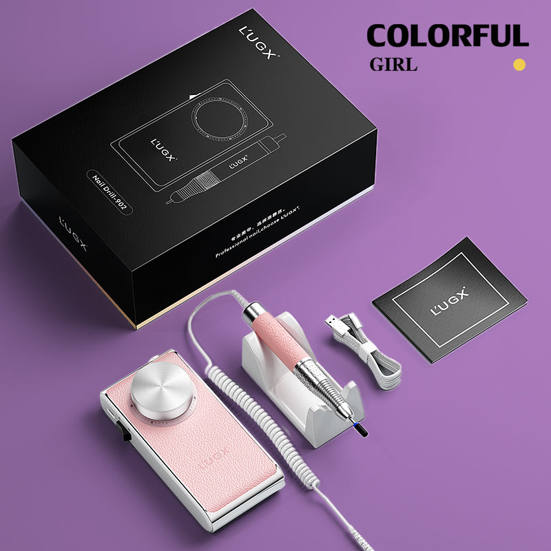 L'UGX เครื่องเจียร์เล็บ LG-902 LUGX มี 4 สีให้เลือก 30,000 rpm 24w เครื่องเจียแบบพกพา ชาร์จไฟได้