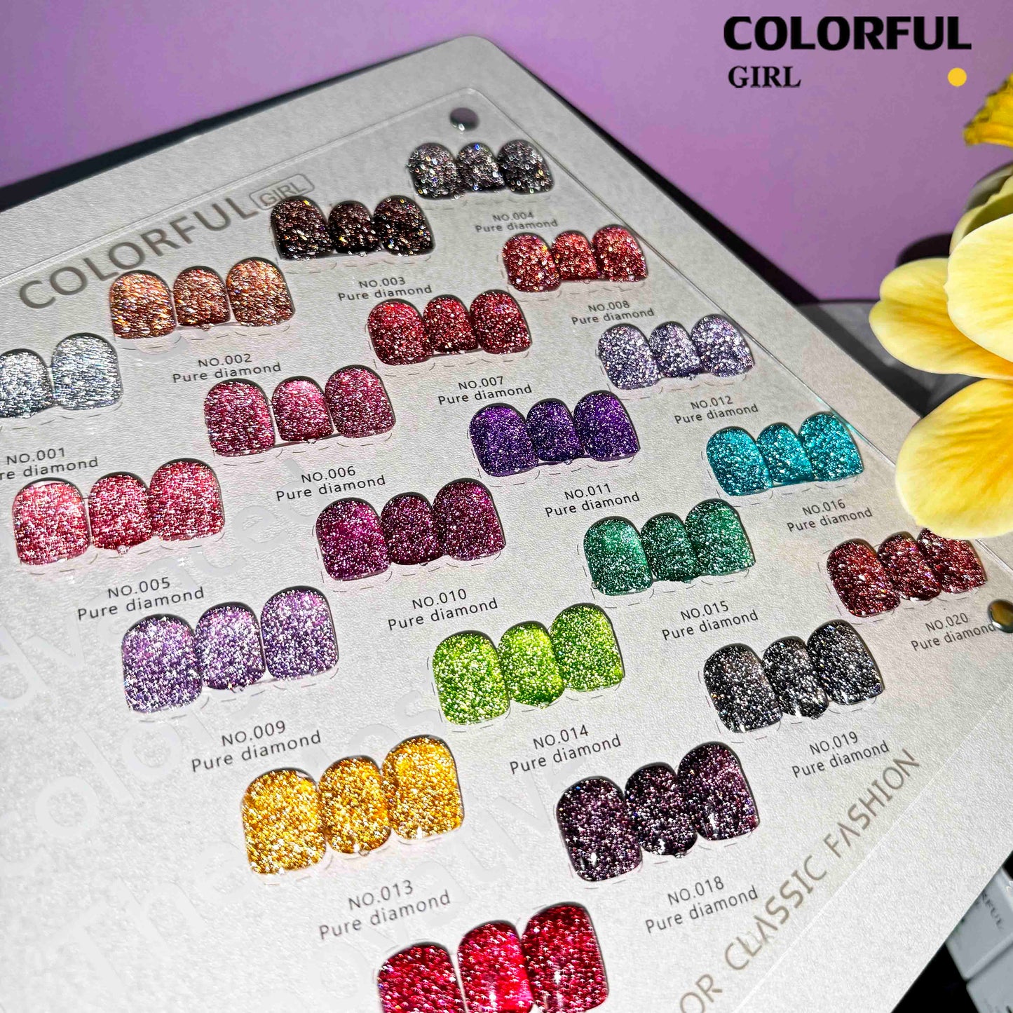 Colorful Girl สีเจลแฟลช 20 สี✨  สีแน่น ติดทนนาน แถมฟรีชาร์ทสี 🎨