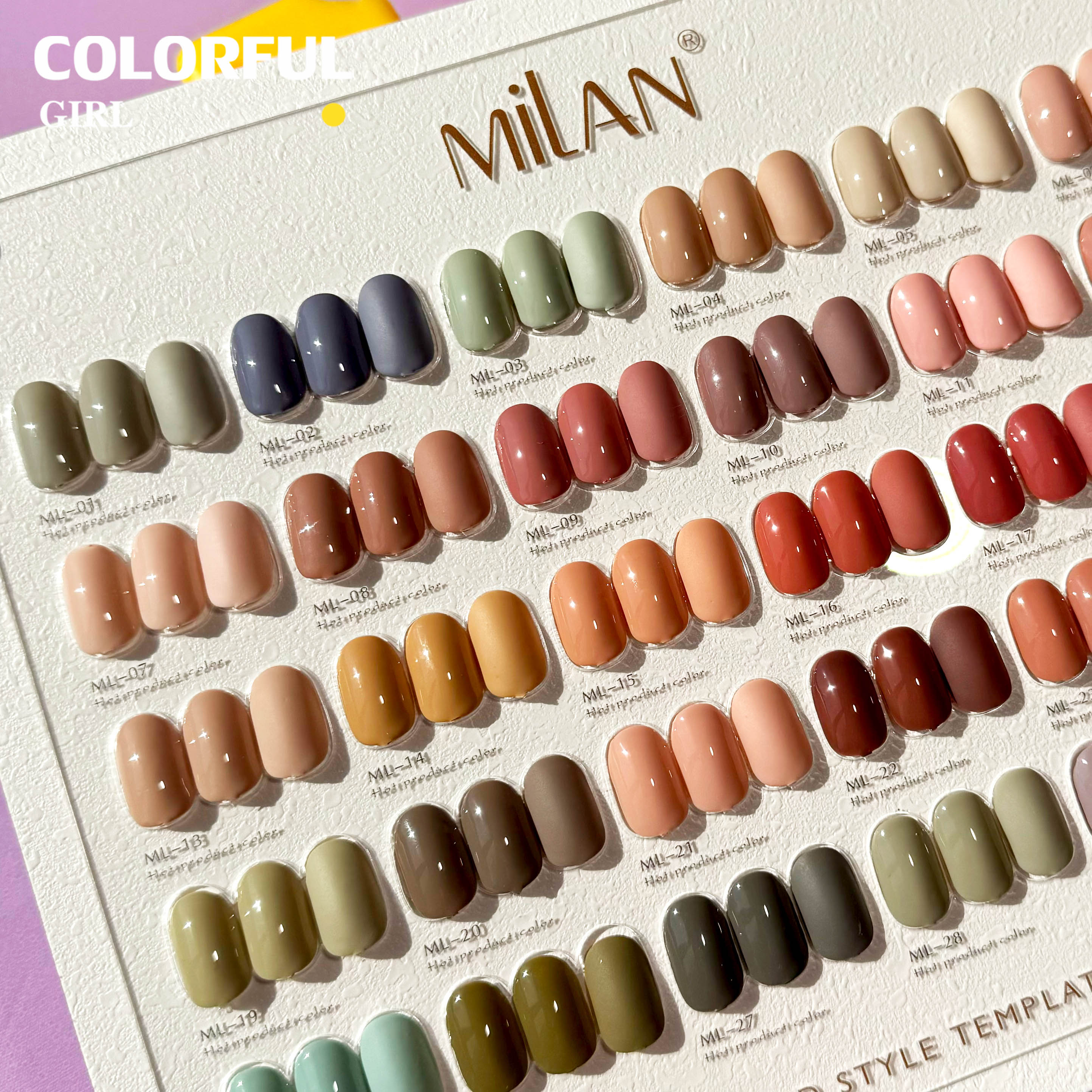 【พร้อมส่ง】 สีทาเล็บเจล （MILAN 30สี) สีเจล Moranti30สี Macaron+แถมชาทสีฟร