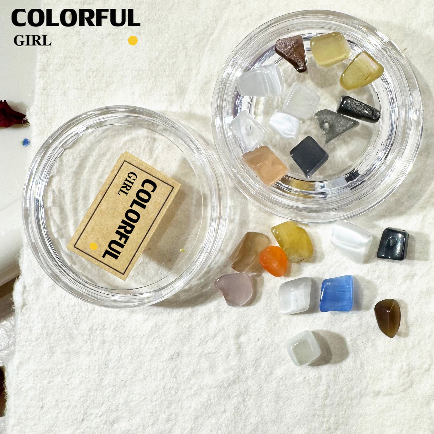 FUN BEADS สไตล์เกาหลี อิน ด้ายสีเค้กริบบิ้นริบบิ้นอุปกรณ์แต่งเล็บน่ารักผสมสีรูปพิเศษน้ําตาลเข็มสีถั่วเครื่องปั้นดินเผานุ่มเครื ลูกปัดตกแต่งเล็บ funbeads พร้อมส่งในไทย