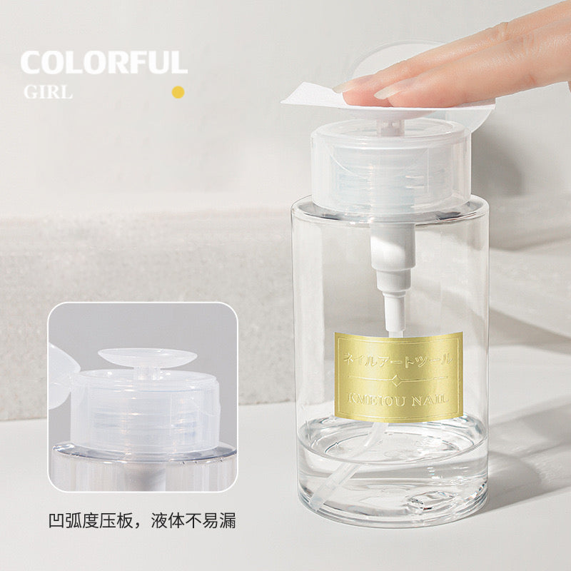 ขวดปั๊ม ใส่น้ำยาล้างเล็บ ขวดเปล่า 150ml/200ml/300ml.  ขวดปั๊มพลาสติกเปล่า