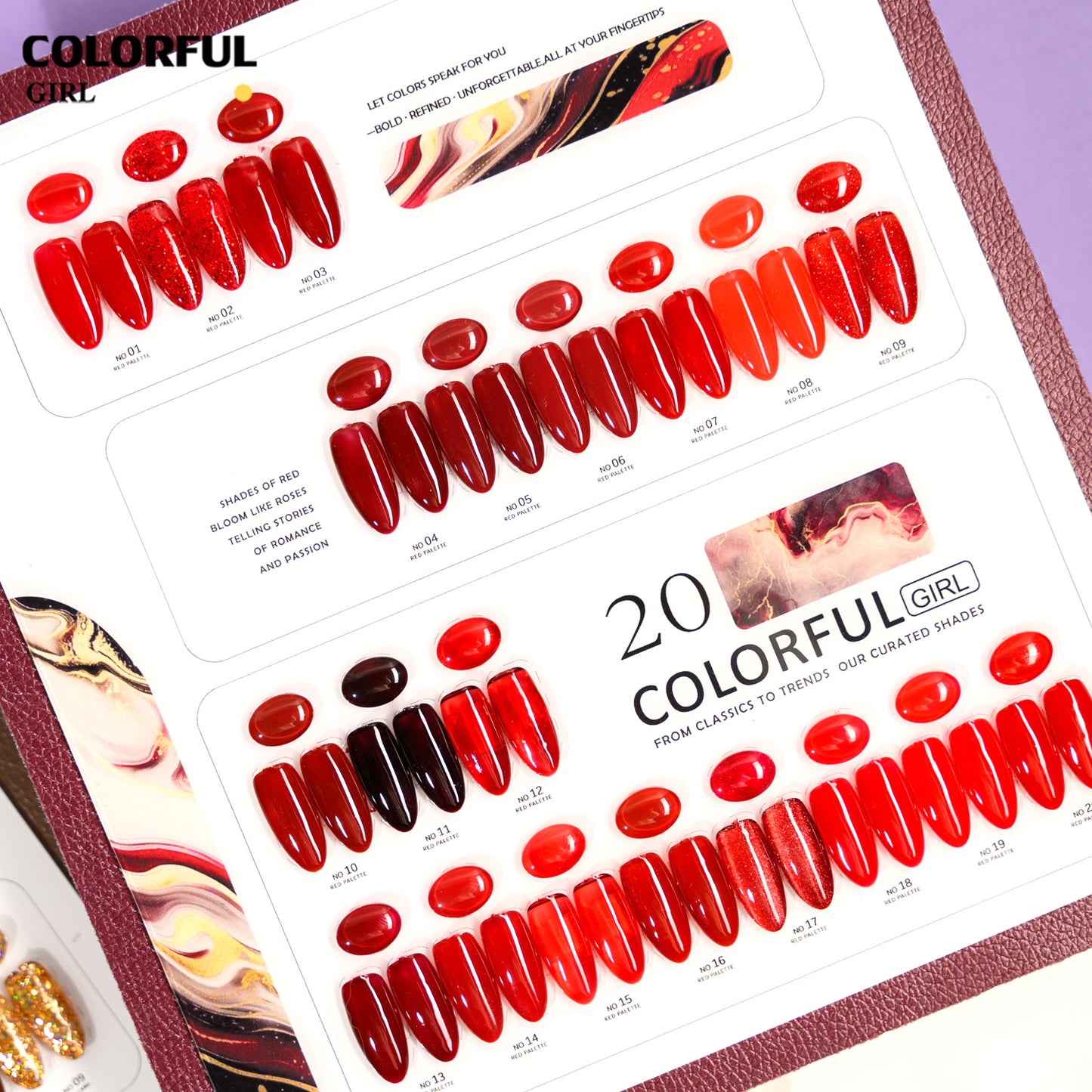 Colorful Girl 20 สี ✨ โทนน้ำตาล / โทนแดง  ฟรีชาร์จ