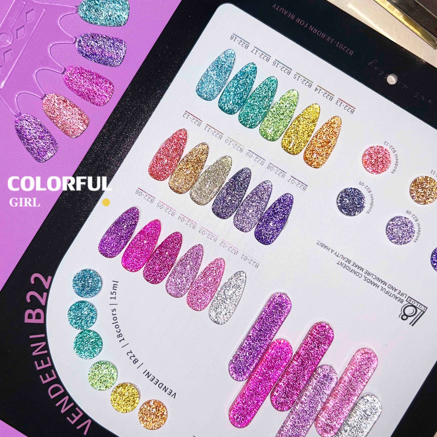 【พร้อมส่ง】Vedenni  VDN-B22 สีเจลแฟลช18สี แถม ชาร์ทสี(Vedenni)18 สีผมธรรมชาติสำเร็จค่ะ แฟลชใหม่ล่าสุด แถมชาร์ทสำเร็จ