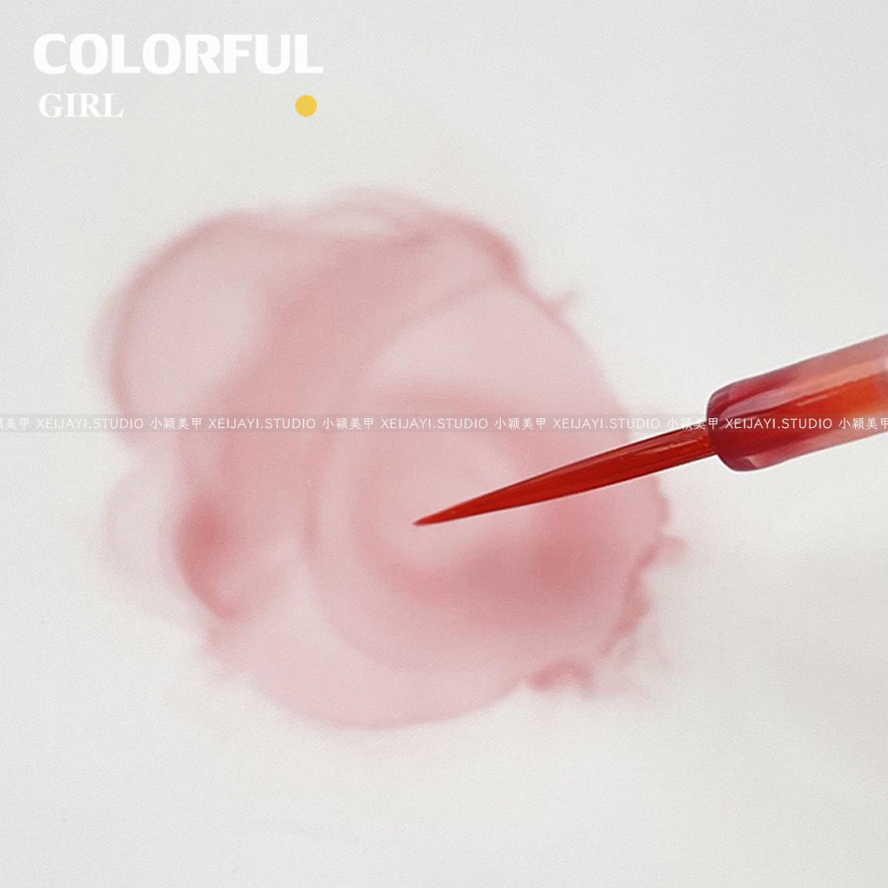 15สี บรรจุแบบแบ่งขวด น้ำยาทำลายหินอ่อน   สีทาเล็บ วาดภาพ Diy ทำลายอาร์ต สีทาเล็บ ใช้เพ้นท์ได้ง่ายและสะดวก สีสวยสดโทนพาสเทล