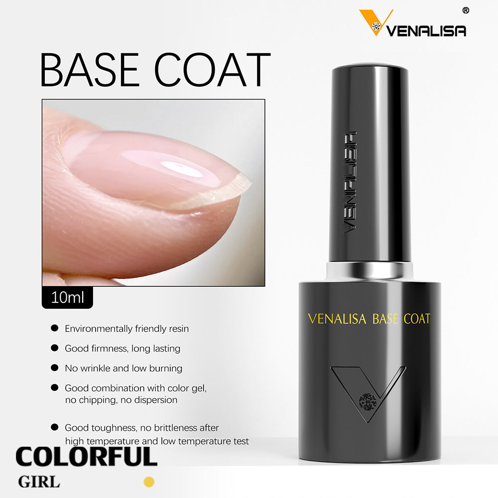 No HEMA · No TPO · No TMPTA  《VENALISA 》Select ท็อป เบส เคลือบเล็บ ท็อปด้าน ท็อปแมท Top coat / Base coat/ MATTE TOP ท็อปด้าน เงาไม่ดรอป ปกป้องสีเจลจากรอยขีด