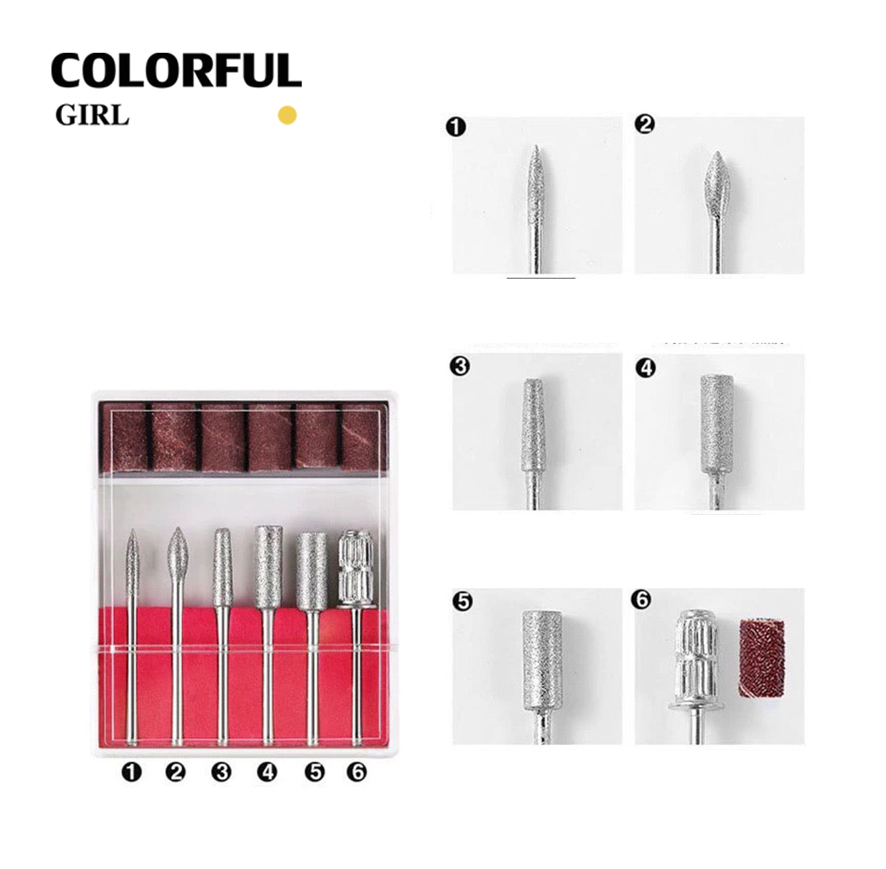 เครื่องเจียรเล็บ 30000RPM พร้อมหัวเจีย  เครื่องสีดำ สีชมพู และสีขาว