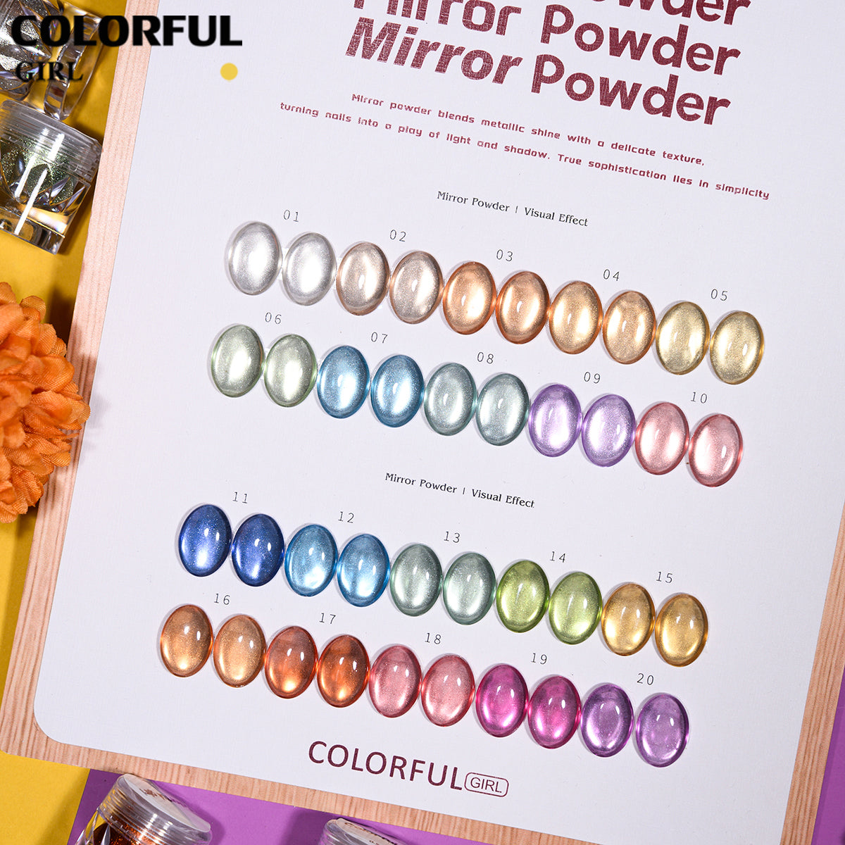 COLORFUL GIRL เซ็ตเจลคริสต์มาส 9 สี  ในเซ็ทสีเจลกากเพชร เจลแฟลช เจลแคทอาย เจลกลิตเตอร์ เนื้อซาติน  แถมฟรีชาร์ทสี