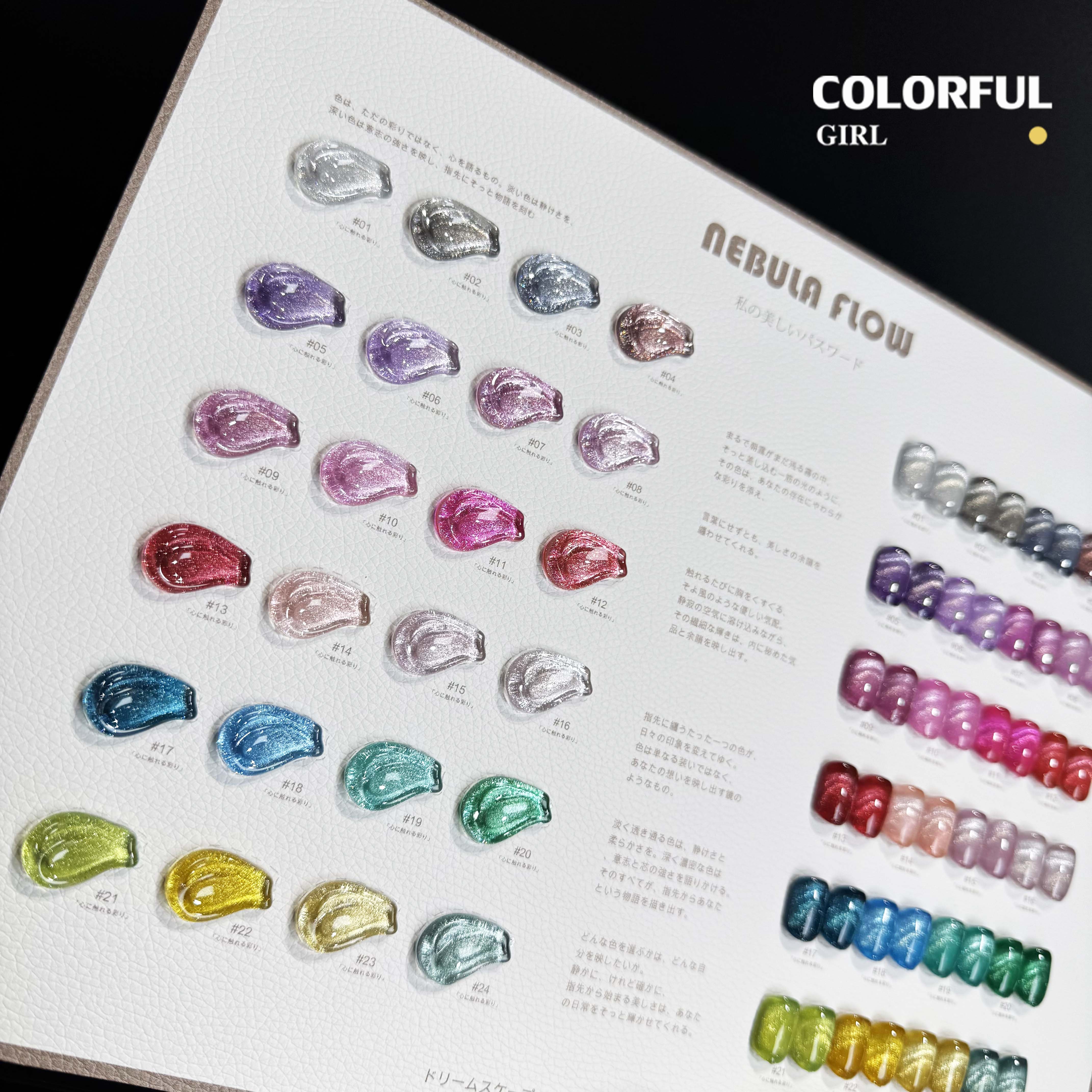 NebulNFlow เบอร์ 1-24 สีเจลแคทอาย แบบแยก