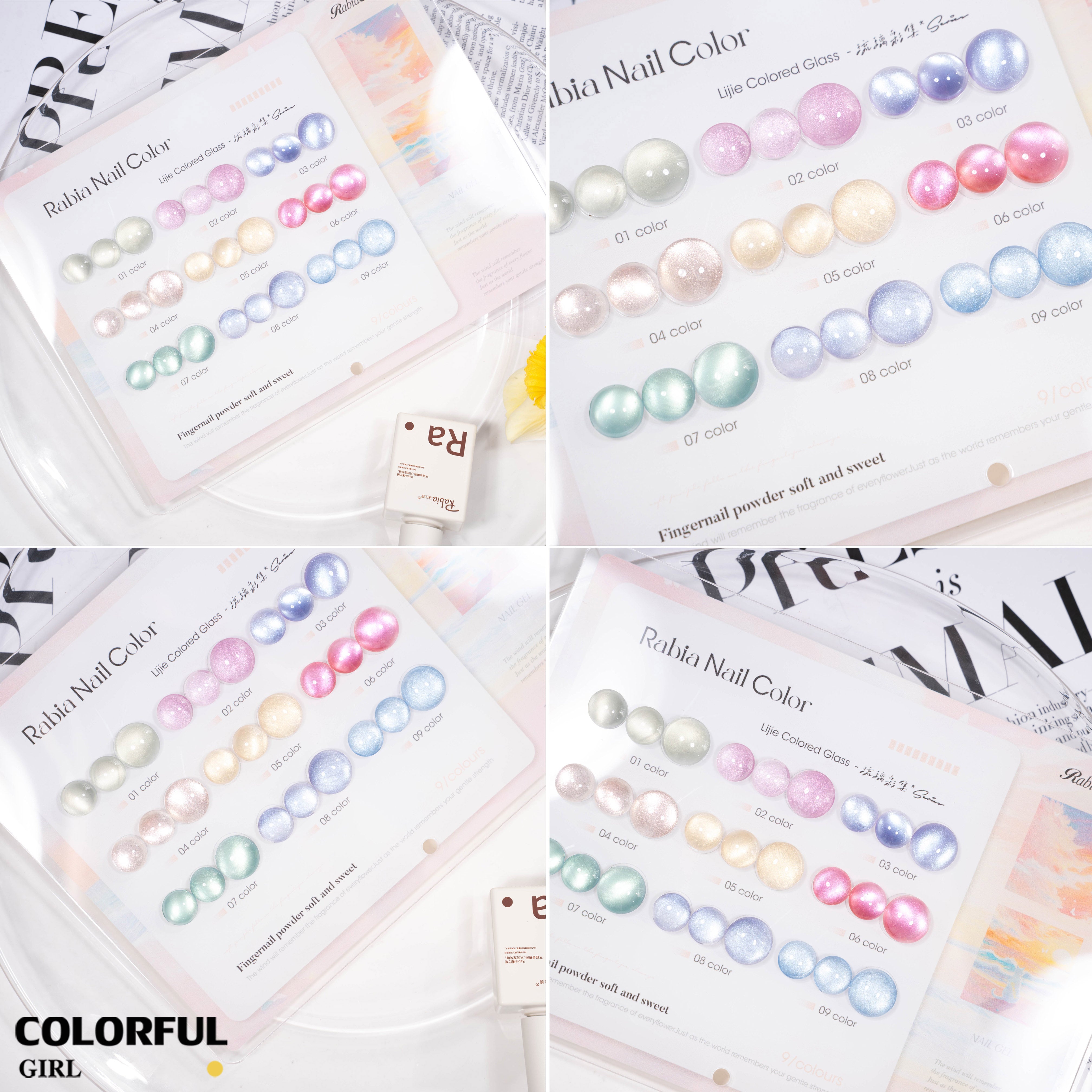【พร้อมส่ง】Rabia  สีเจลแคทอาย 9 สี ✨｜เซ็ตใหม่ โทนสีสวยละมุน｜เอฟเฟกต์ประกายแสงเล่นมิติ｜แสงวิบวับดุจประกายดาว｜แถมชาร์ทสีพร้อมโชว์สีสวย ๆ｜ทามาให้แล้ว พร้อมใช้งาน 💅