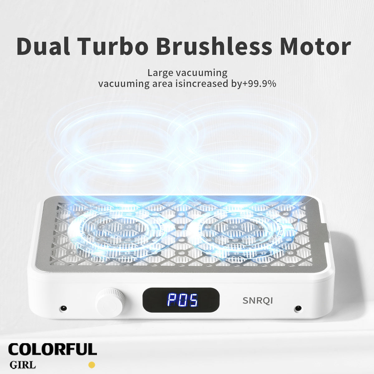 SNRQI W30 เครื่องดูดเล็บกังหันคู่ มอเตอร์ไร้แปรงถ่าน 2 ตัว · แรงดูดสูง · เงียบ · เหมาะสำหรับร้านทำเล็บ  เทอร์โบคู่ เครื่องดูดฝุ่นเล็บ  เครื่องดูดฝุ่นทำเล็บ พัดลมดูดฝุ่นเล็บ เครื่ ปรับความเร็วได้ มีแผ่นกรอง