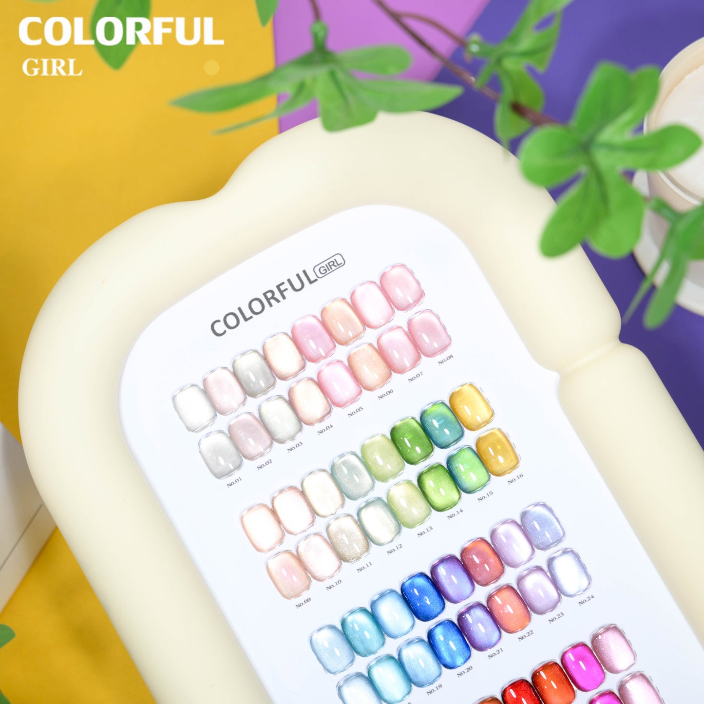 COLORFUL GIRL สีเจลแคทอายเนื้อซาติน + สีเจลแคทอาย 32 สี ✨ ฟีลน้ำใสแบบลูกแก้ว｜เล่นแสงเหมือนดาว｜โทนสีหรูดูแพง (ทามาให้แล้ว พร้อมใช้งาน) 💅