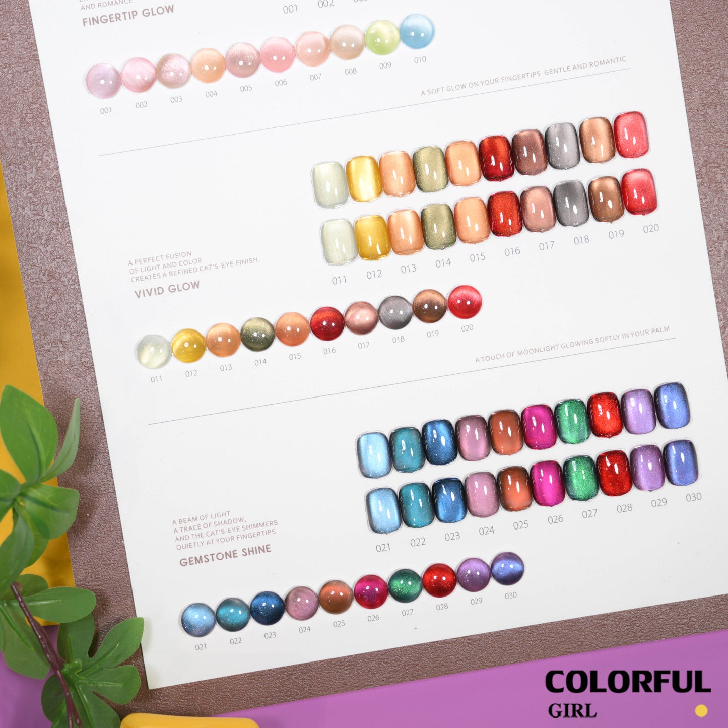 【พร้อมส่ง】COLORFUL GIRL เจลแคทอาย 30 สี ✨ เนื้อซาติน + ลูกแก้ว วิ้งเล่นแสง สีชัด ติดทน เงาสวยหรู ฟีลอัญมณี เหมาะสำหรับร้านทำเล็บ ฟรีชาร์ตสี Cat Eye 30 สี (ทามาแล้ว พร้อมใช้งาน) 💅