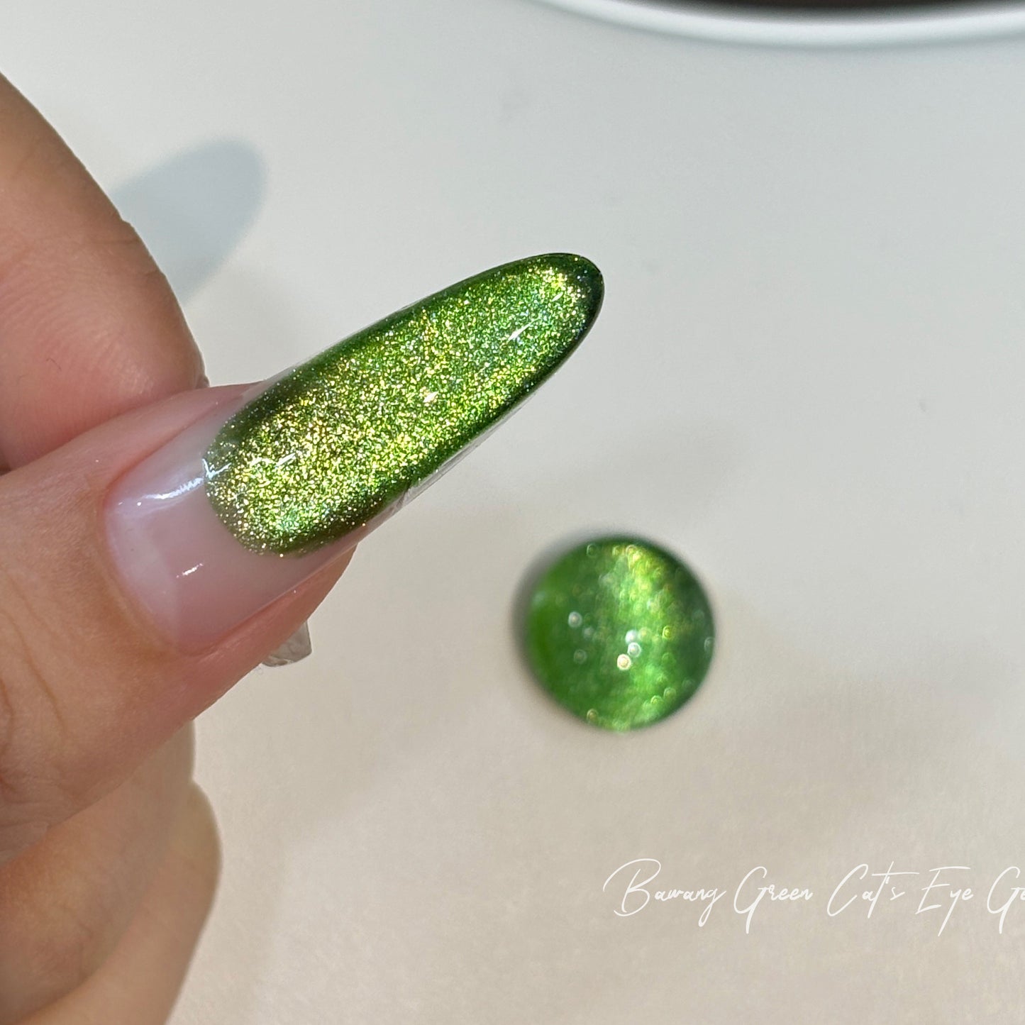 🔥 QINGYOU สีเจลแคทอาย15ml สีเขียวมรกต เนื้อแน่น วิบวับหรูหรา พร้อมส่ง! 💅