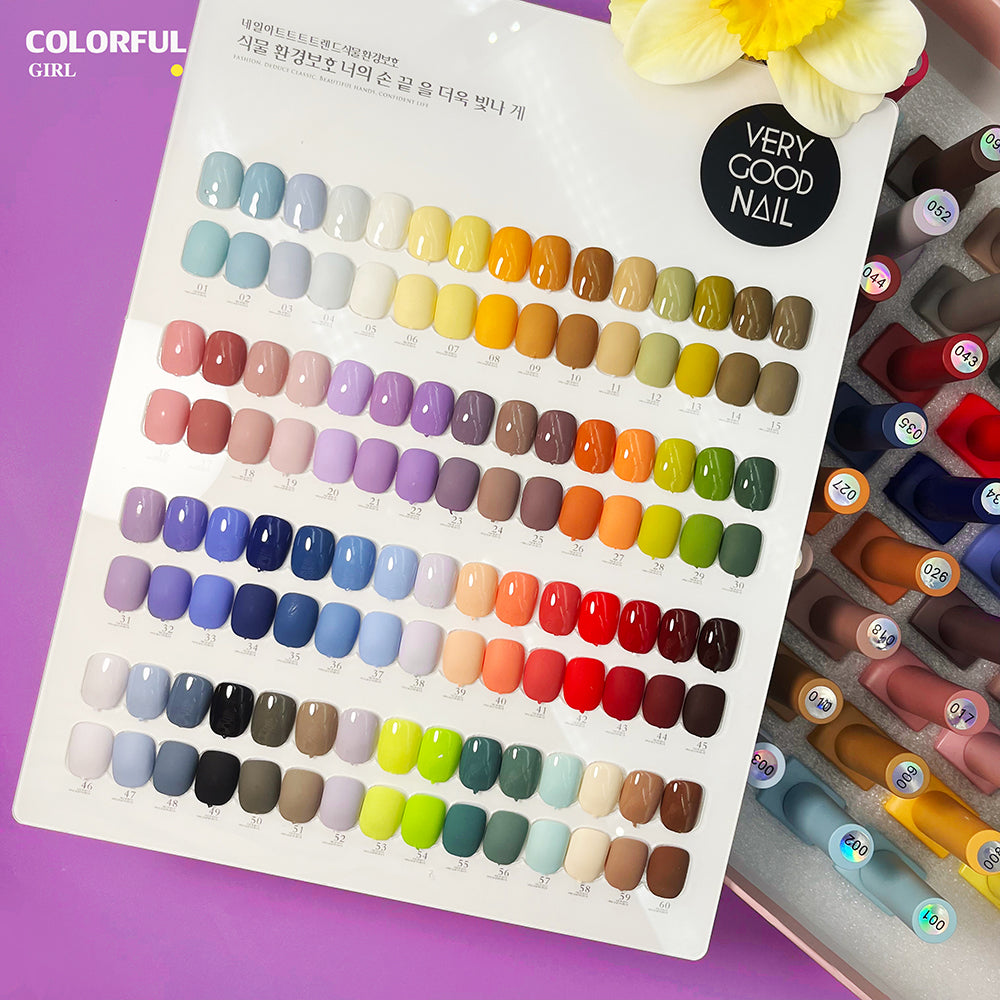 【พร้อมส่ง】แบบแยกขวด very good (1-60) Set very good 60 สี ยาทาเล็บ สีเจล เล็บเจล