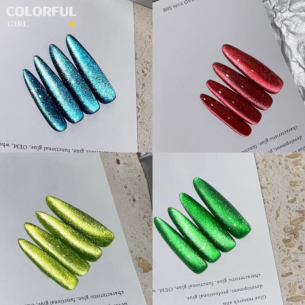 【พร้อมส่ง】 JYS 25 สี (JIAO YAN SHE) สีเจลแคทอาย/ สีลูกแก้ว