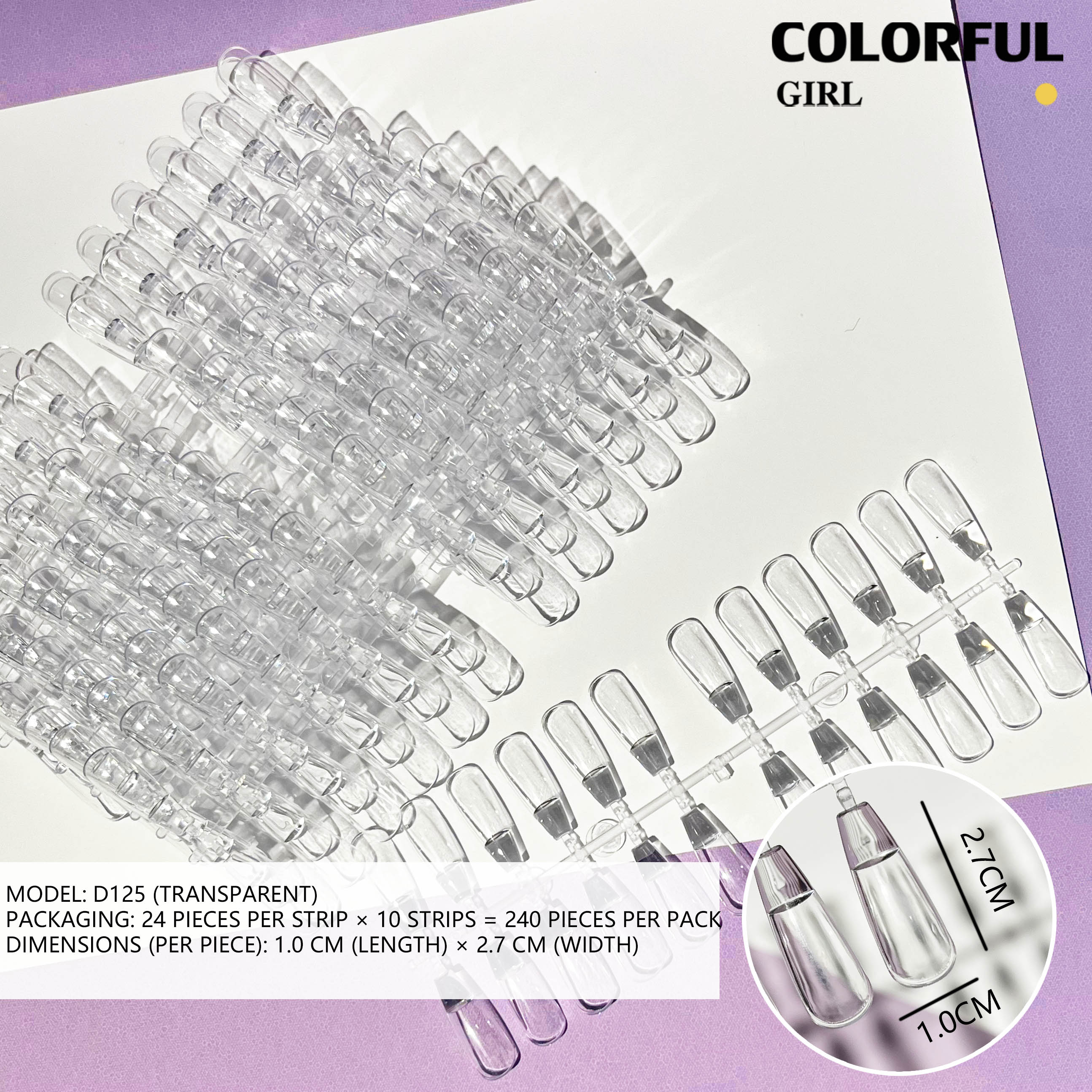 ถาดโชว์เล็บปลอม ทรงวงรี ลายดอกไม้ สีขาวใส สําหรับฝึกทําเล็บ และโชว์สี