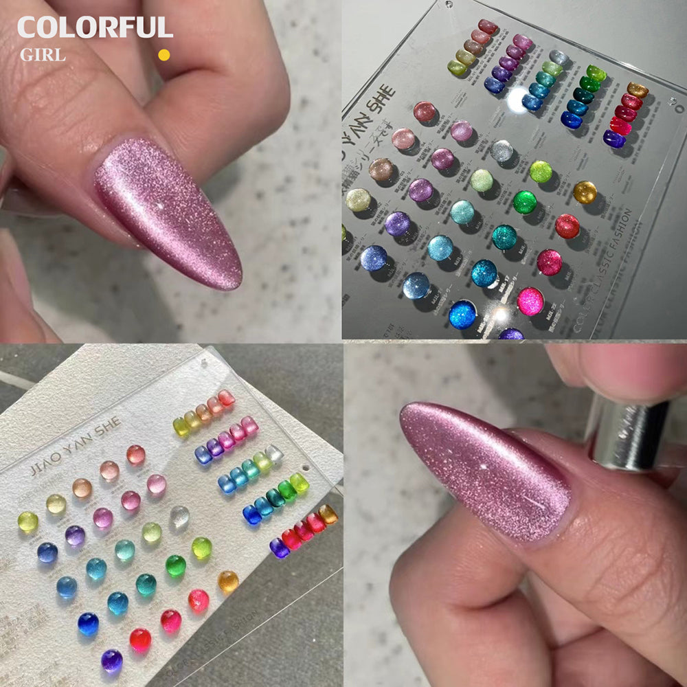 【พร้อมส่ง】 JYS 25 สี (JIAO YAN SHE) สีเจลแคทอาย/ สีลูกแก้ว