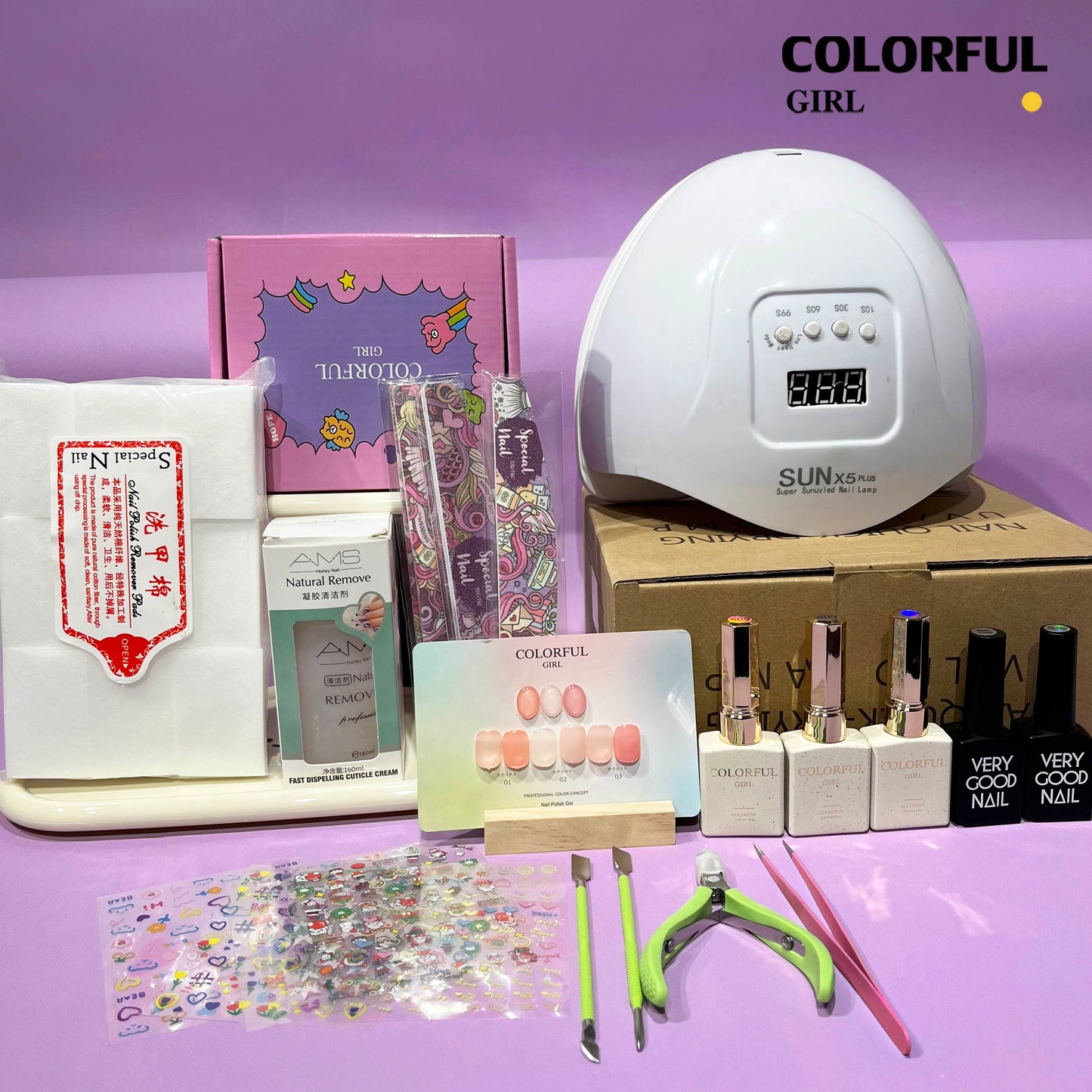 A01【พร้อมส่ง】ชุดทำเล็บเจลครบเซ็ต Super Combo  รายการ ครบ จบ ในชุดเดียว  ถอดเล็บ ชุดเริ่มเปิดร้าน หัดทำเล็บ