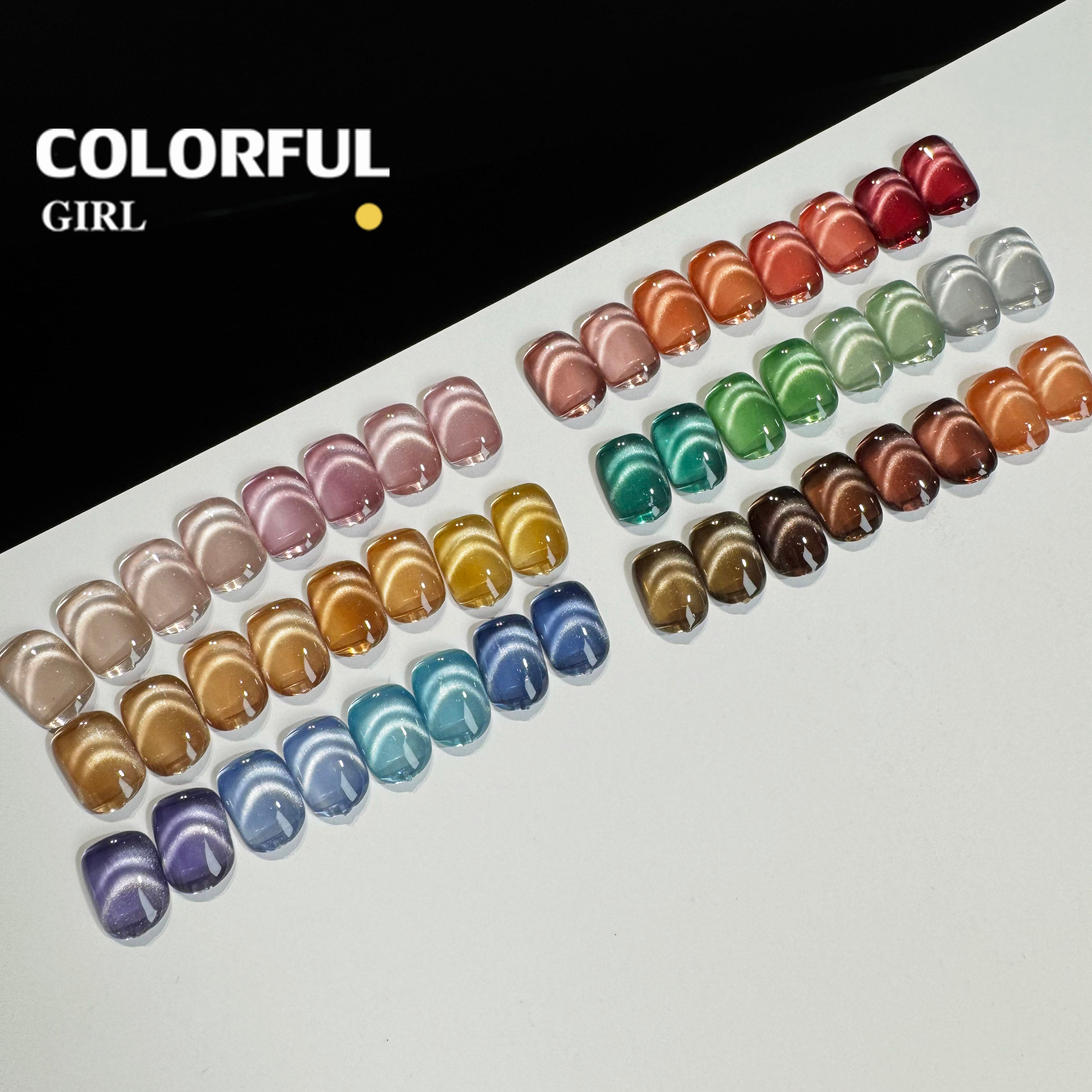【พร้อมส่ง】NF-019|เบอร์ 1-24 สีเจลแคทอายเนื้อซาติน NebulNFlow｜แบบแยกขวด สีเจลแคทอาย สีแน่น วิบวับ สีลูกแก้ว สวยมาก ต้องอบ ส่งไว