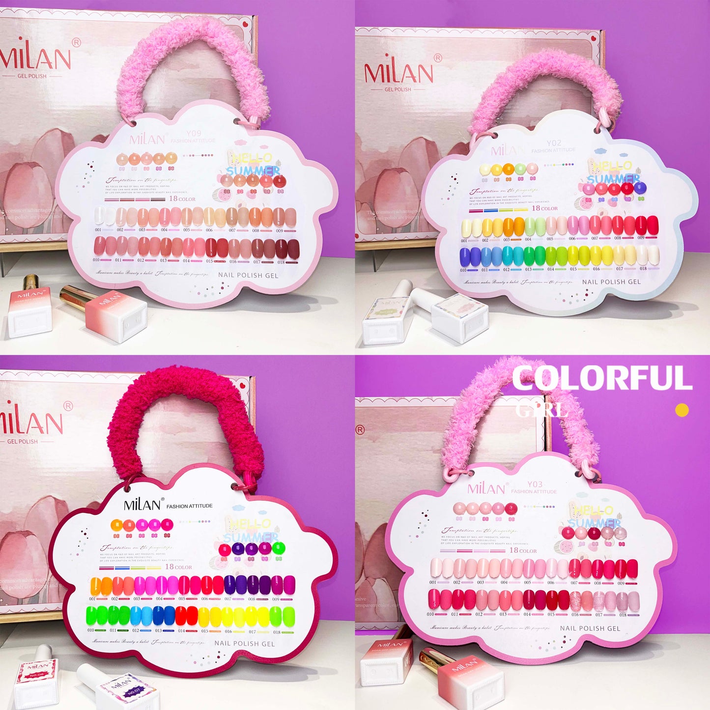 สีเจล Milan New🎉  มาใหม่18สีพาสเทลพร้อมส่งMilan มาใหม่18สีพาสเทลพร้อมส่งMilan มาใหม่18สี แถมชาร์ทสี น่ารัก
